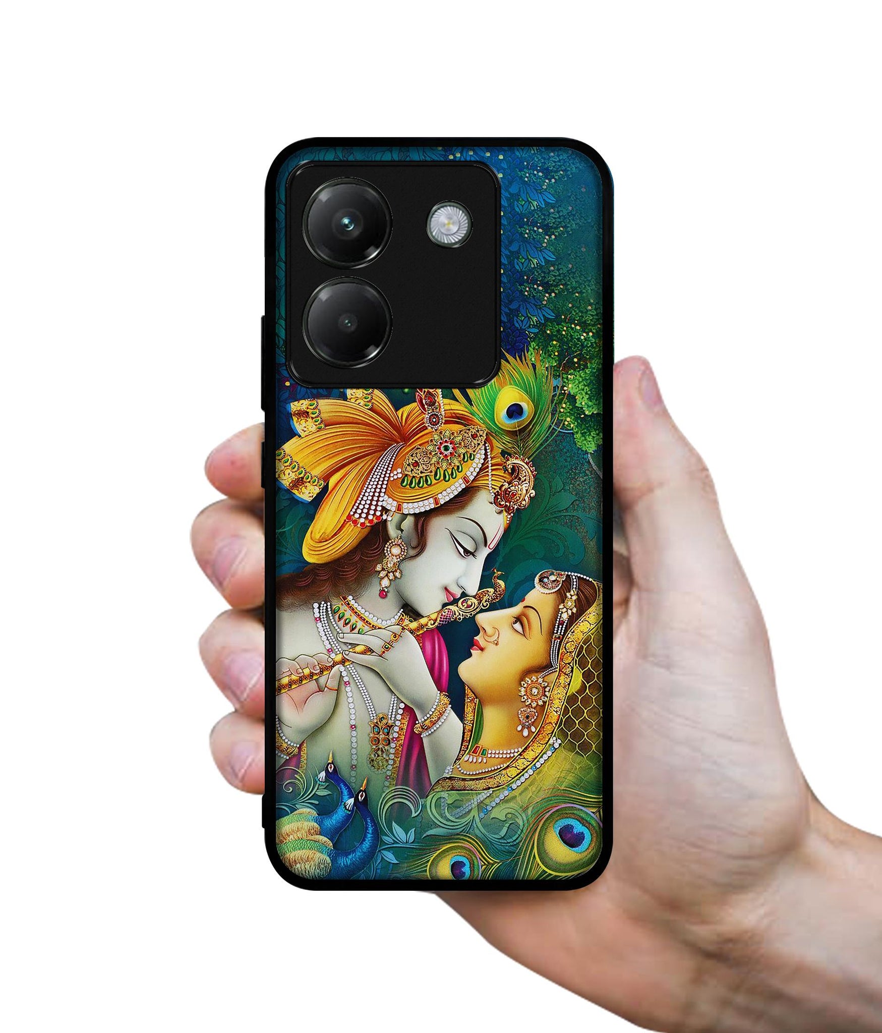 Radha Kishan Love Designer 2D Printed Back Case Cover for Poco M7 Pro 5G