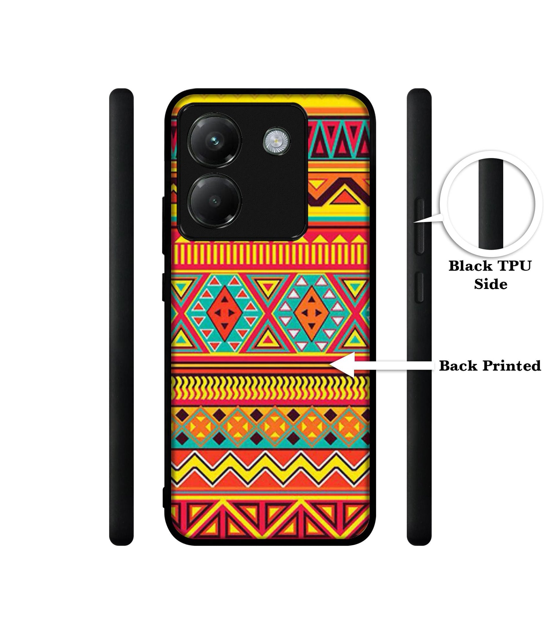 Artistic Rangoli Designer 2D Printed Back Case Cover for Poco M7 Pro 5G