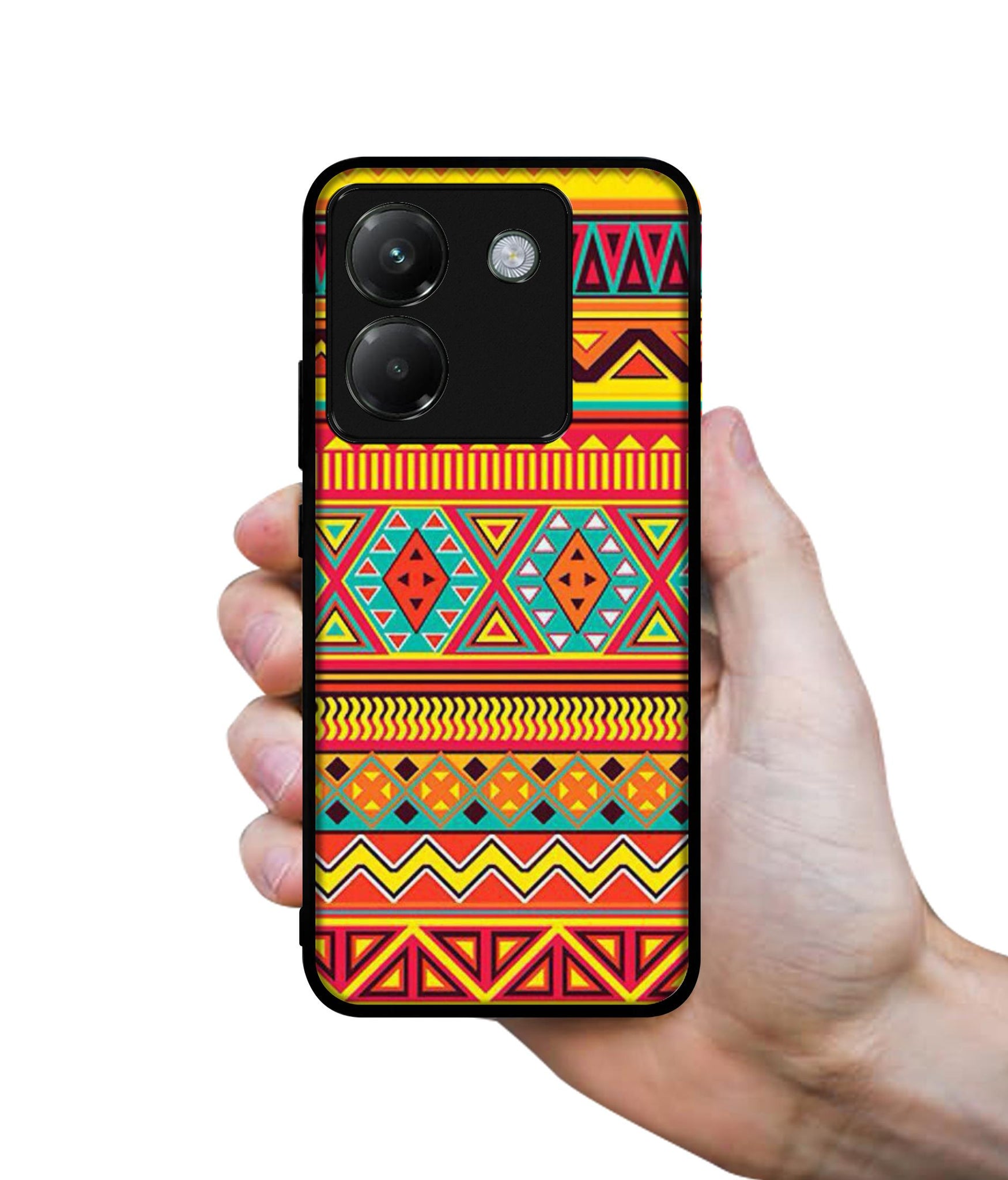 Artistic Rangoli Designer 2D Printed Back Case Cover for Poco M7 Pro 5G
