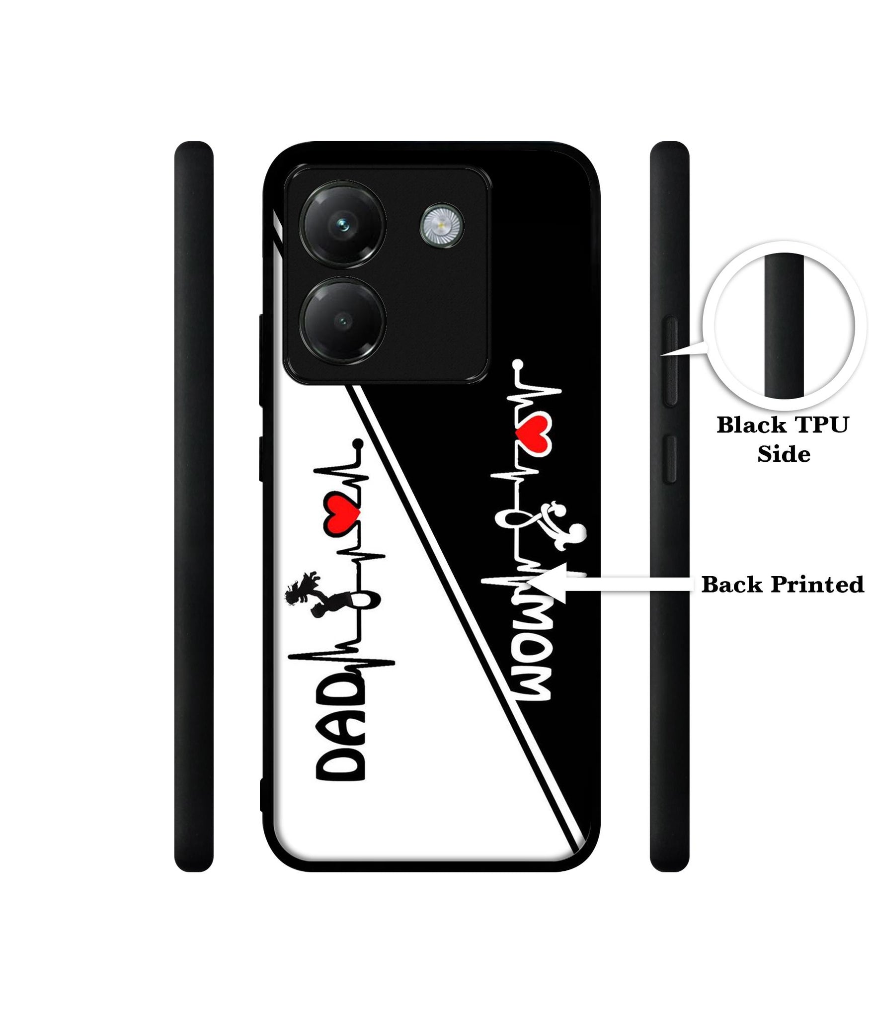 Mom and Dad Lover Designer 2D Printed Back Case Cover for Poco M7 Pro 5G