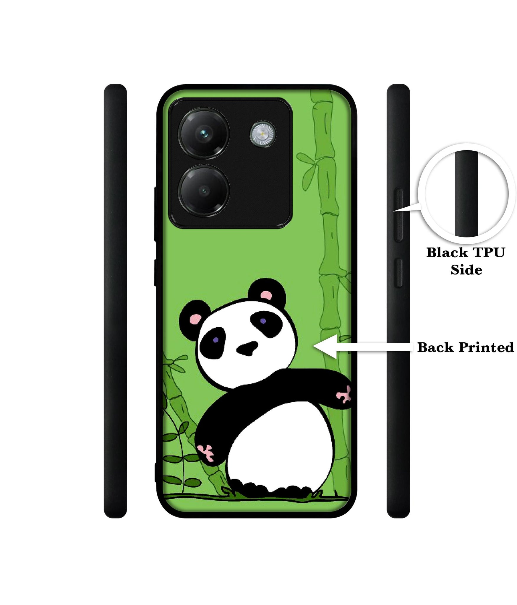 Panda with Bamboo Designer 2D Printed Back Case Cover for Poco M7 Pro 5G