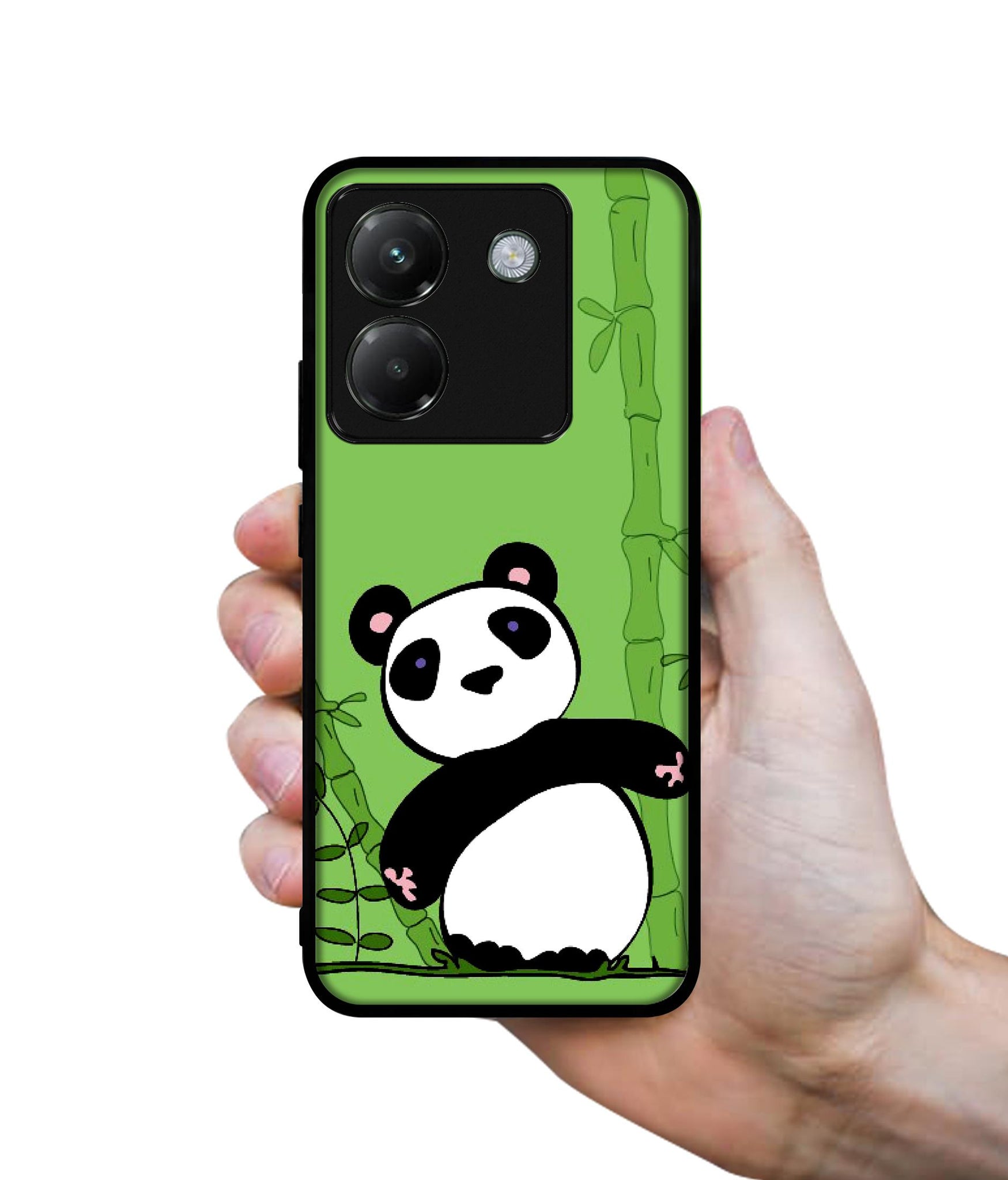 Panda with Bamboo Designer 2D Printed Back Case Cover for Poco M7 Pro 5G