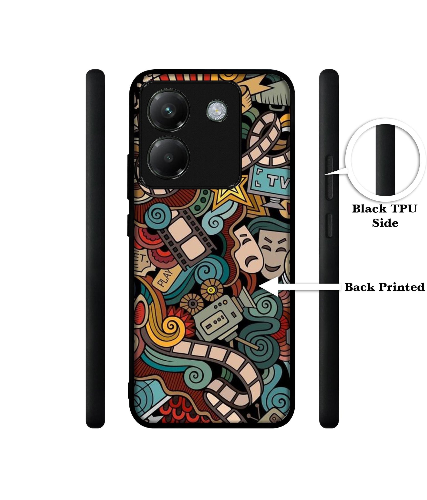 Movies Designer 2D Printed Back Case Cover for Poco M7 Pro 5G