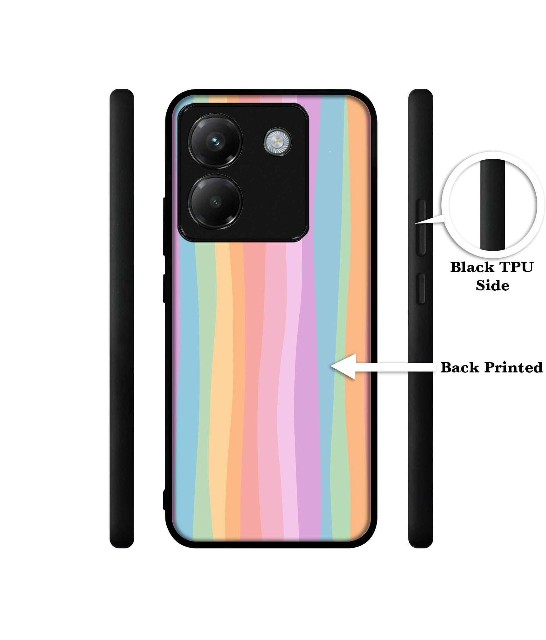 Cool Rainbow Designer 2D Printed Back Case Cover for Poco M7 Pro 5G