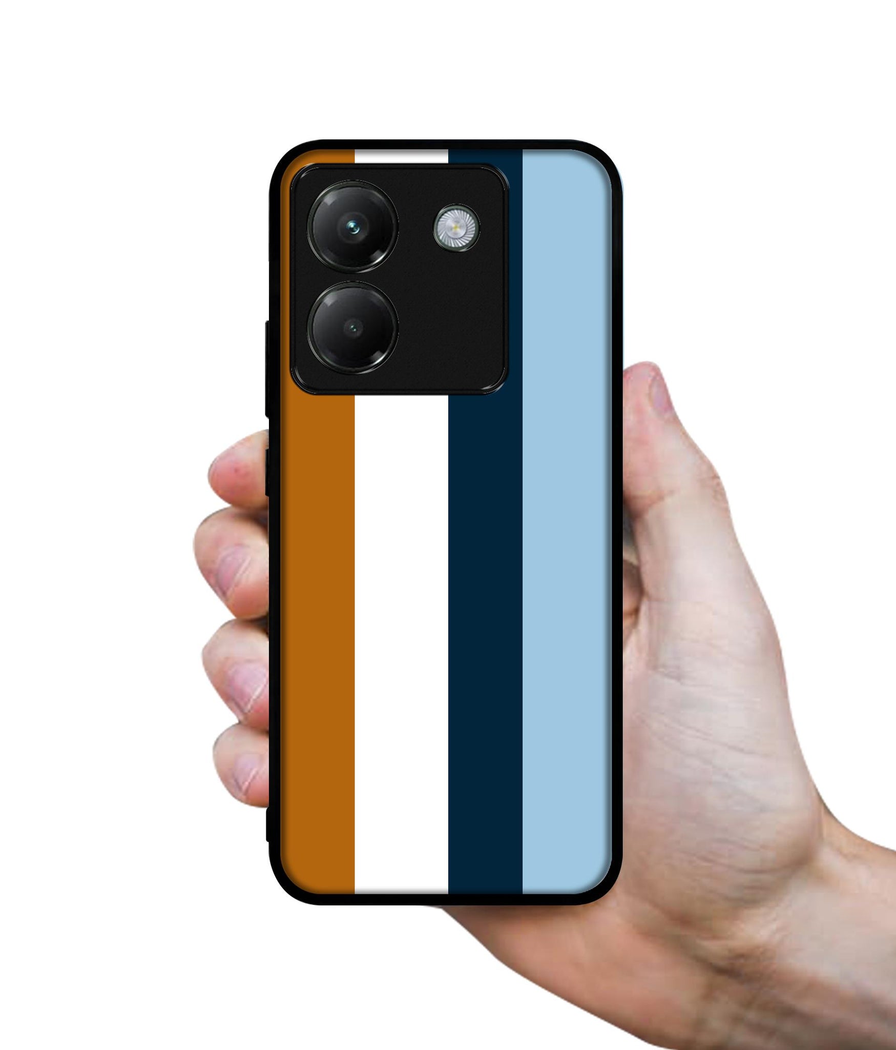 Color Stripes Designer 2D Printed Back Case Cover for Poco M7 Pro 5G