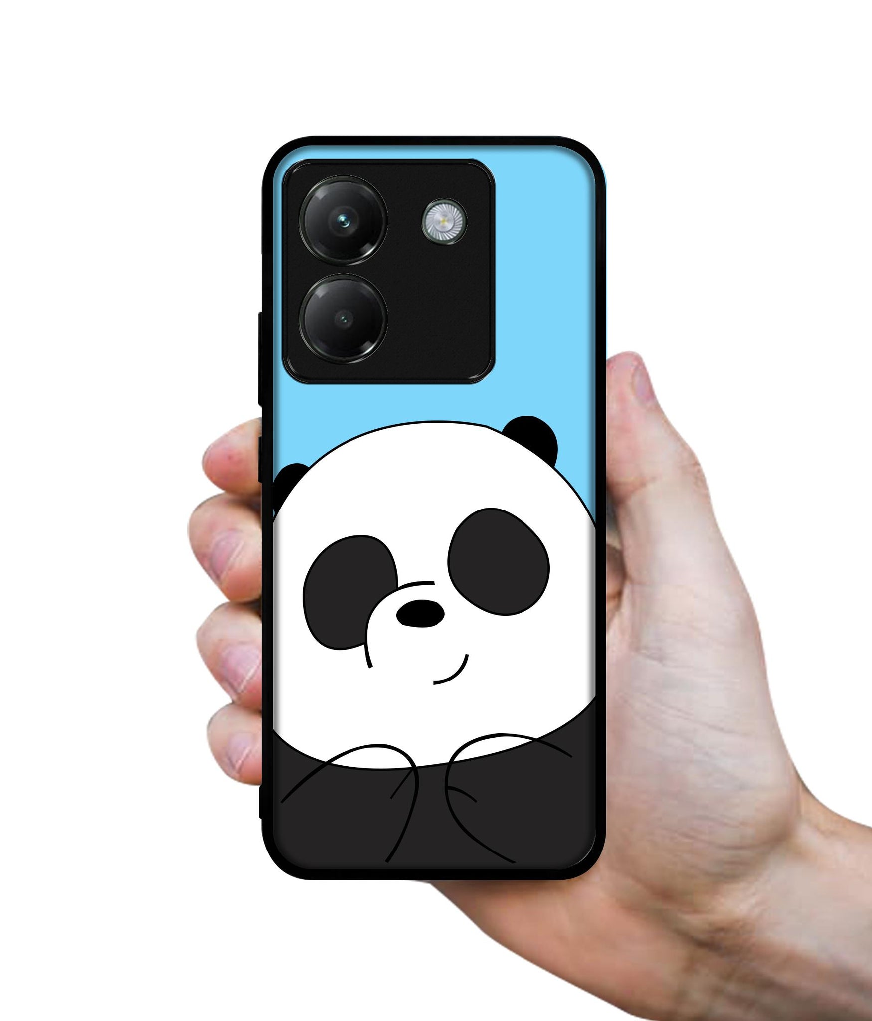 Cute Panda Designer 2D Printed Back Case Cover for Poco M7 Pro 5G
