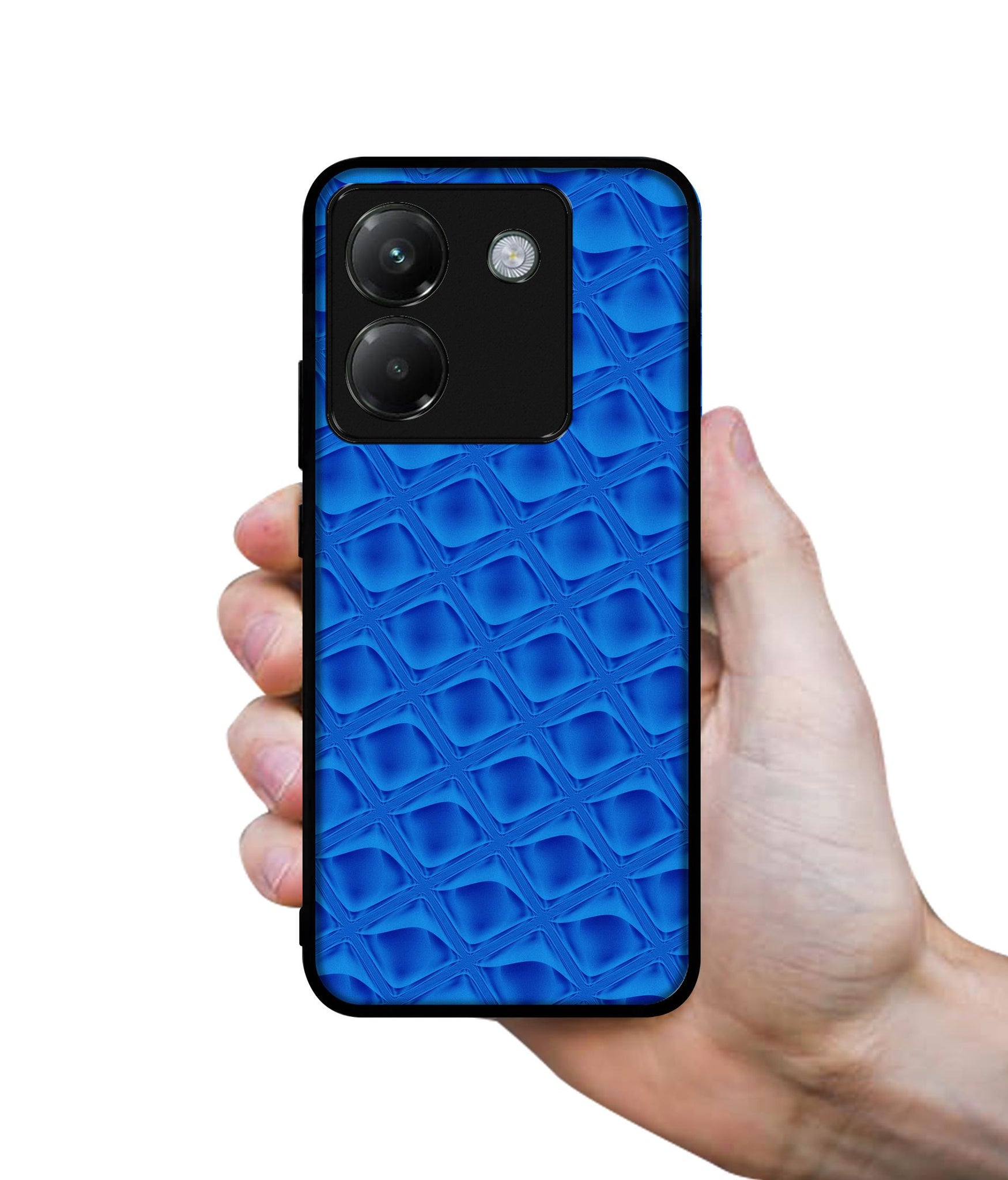 Blue Diamond Designer 2D Printed Back Case Cover for Poco M7 Pro 5G