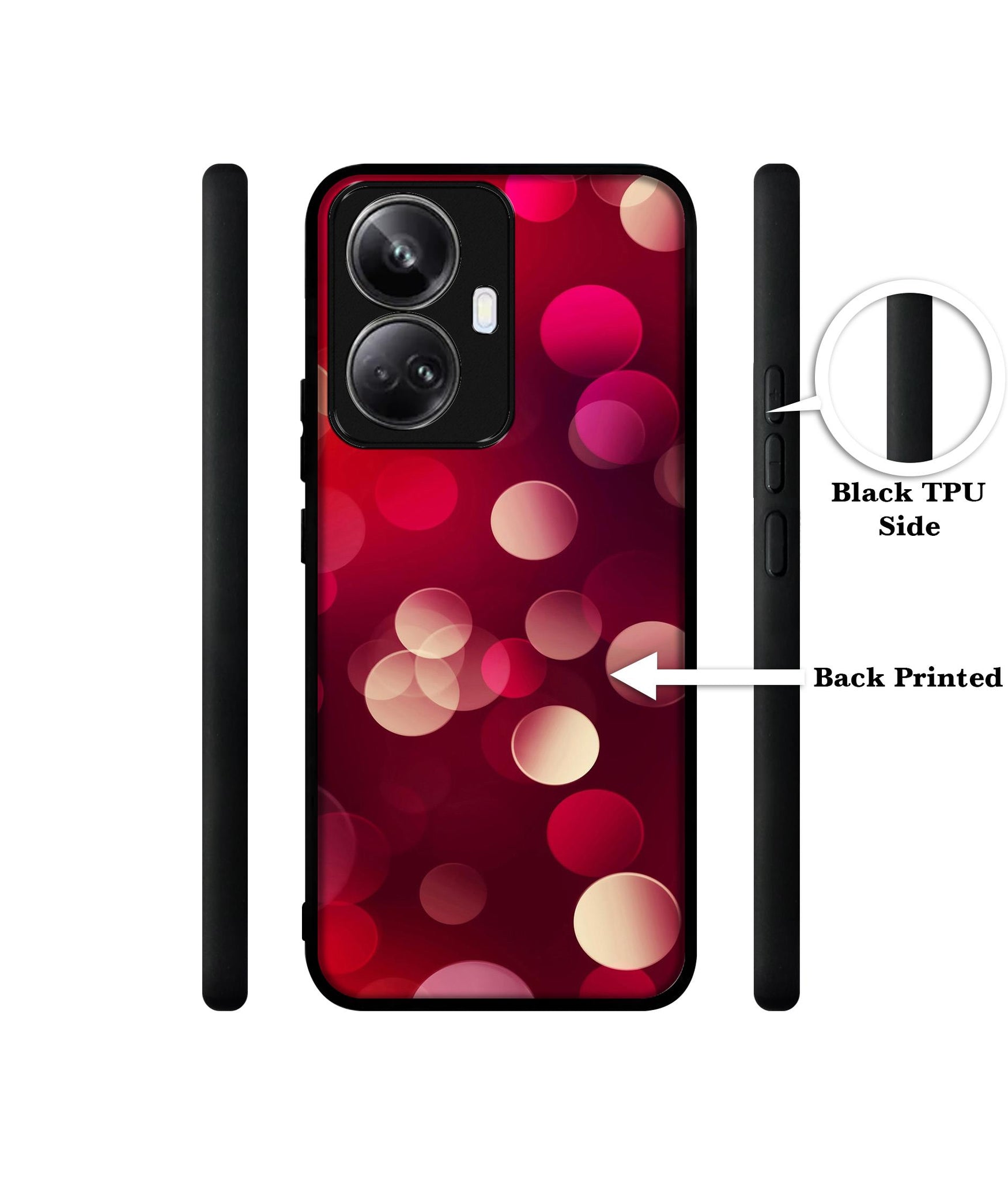 3D Circles Designer 2D Printed Back Case Cover for Realme 10 Pro Plus 5G