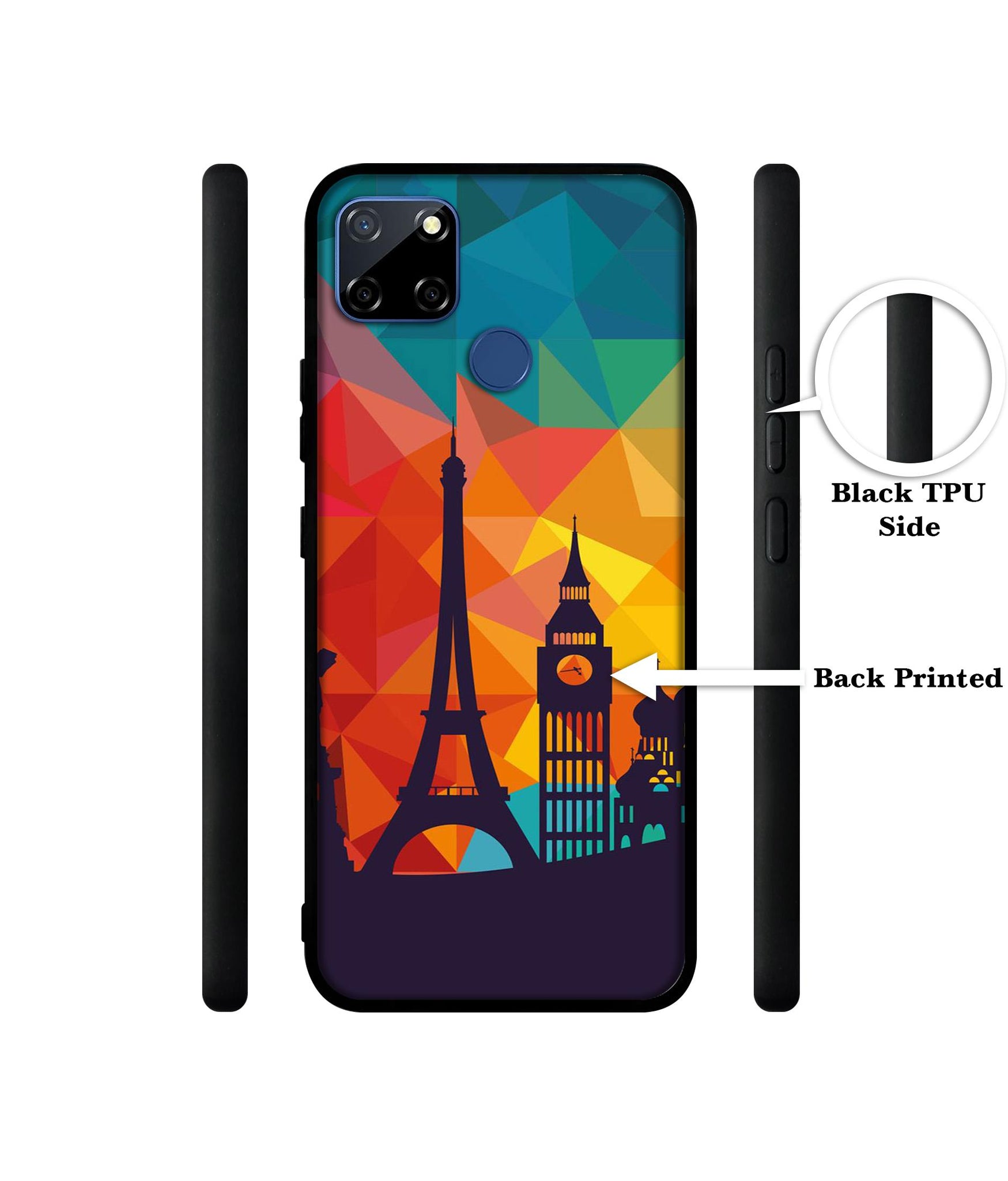 Colored Paris Designer 2D Printed Back Case Cover for Realme C12 / C25 / Narzo 20 / 30A
