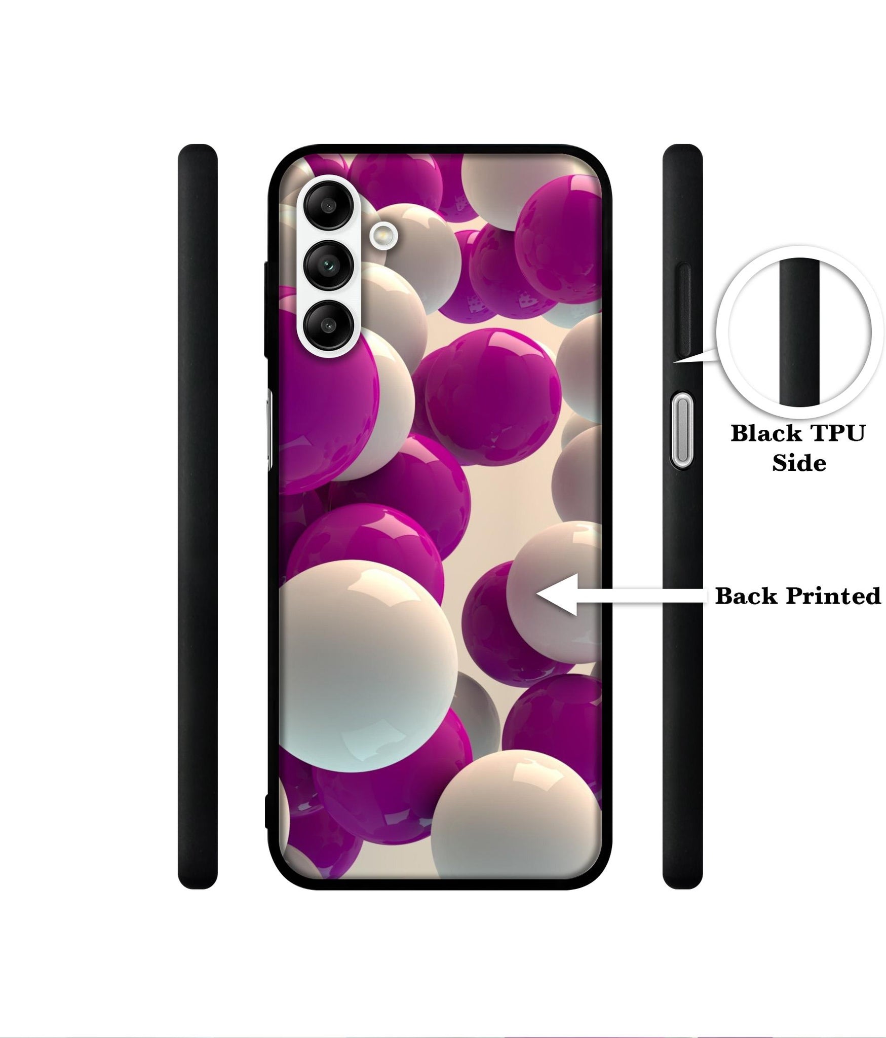 3D Balloons Designer 2D Printed Back Case Cover for Samsung Galaxy A04s 4G