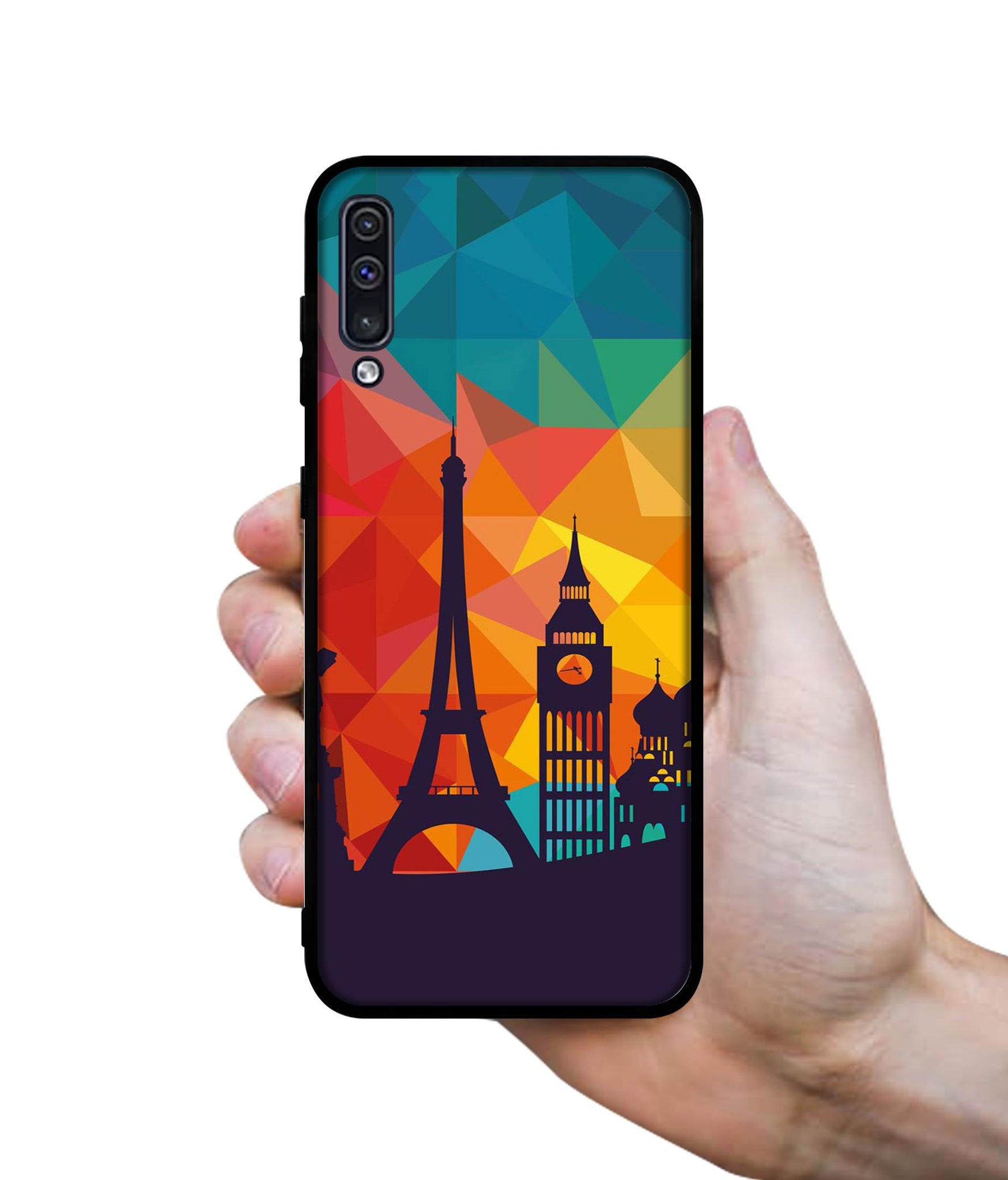 Colored Paris Designer 2D Printed Back Case Cover for Samsung Galaxy A50 / A50s / A30s