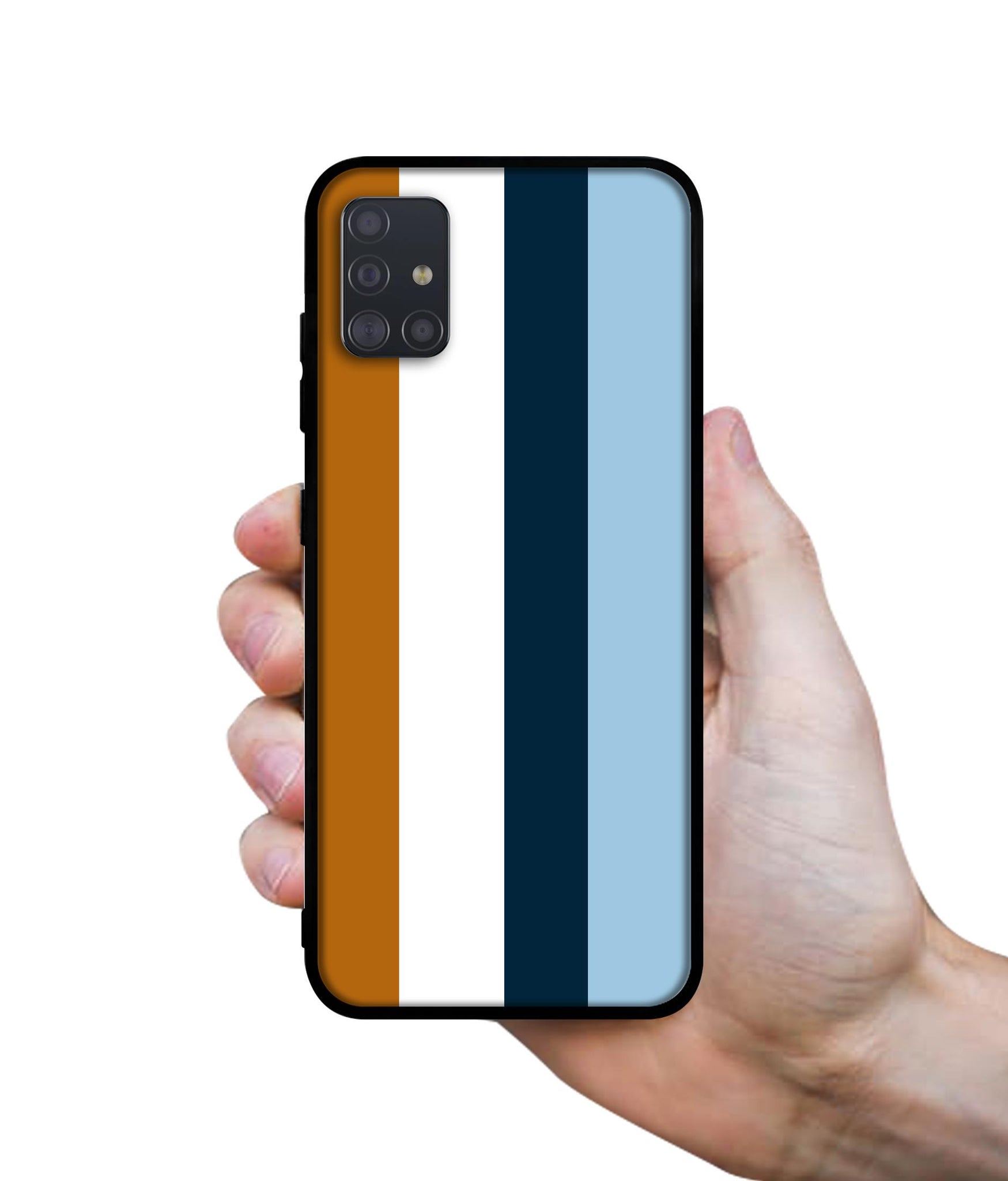 Color Stripes Designer 2D Printed Back Case Cover for Samsung Galaxy A51 4G