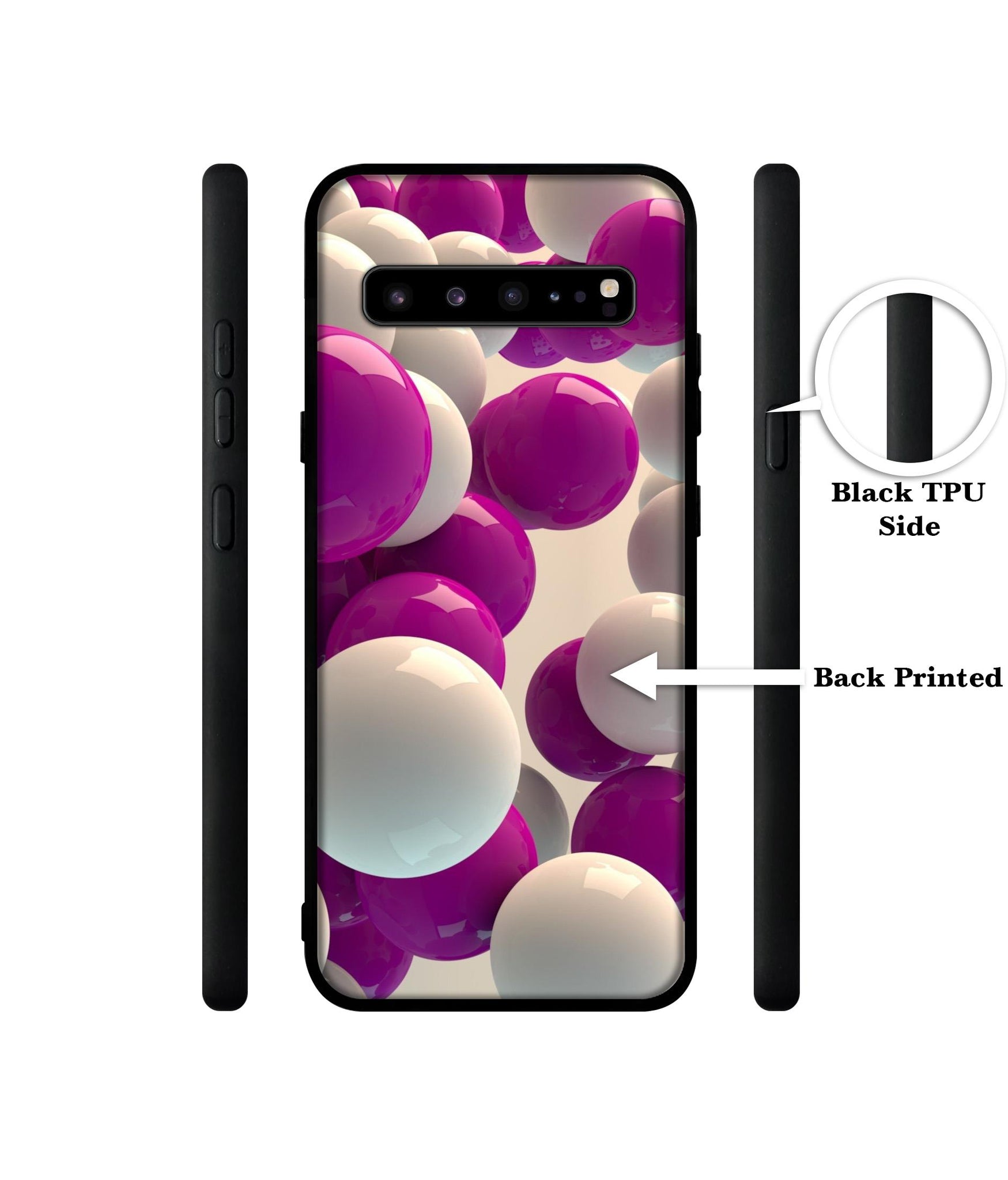 3D Balloons Designer 2D Printed Back Case Cover for Samsung Galaxy S10 5G