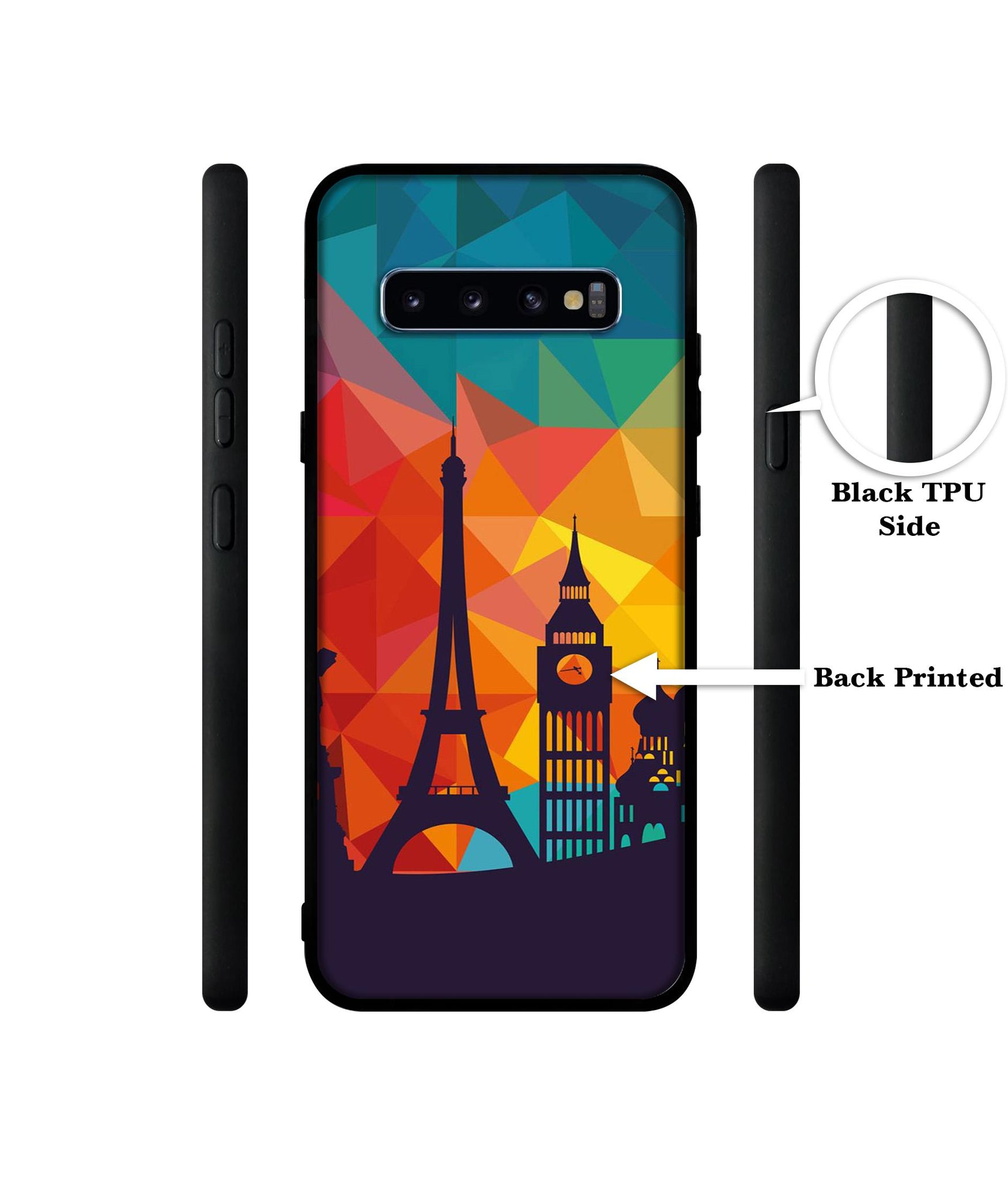 Colored Paris Designer 2D Printed Back Case Cover for Samsung Galaxy S10 Plus 4G