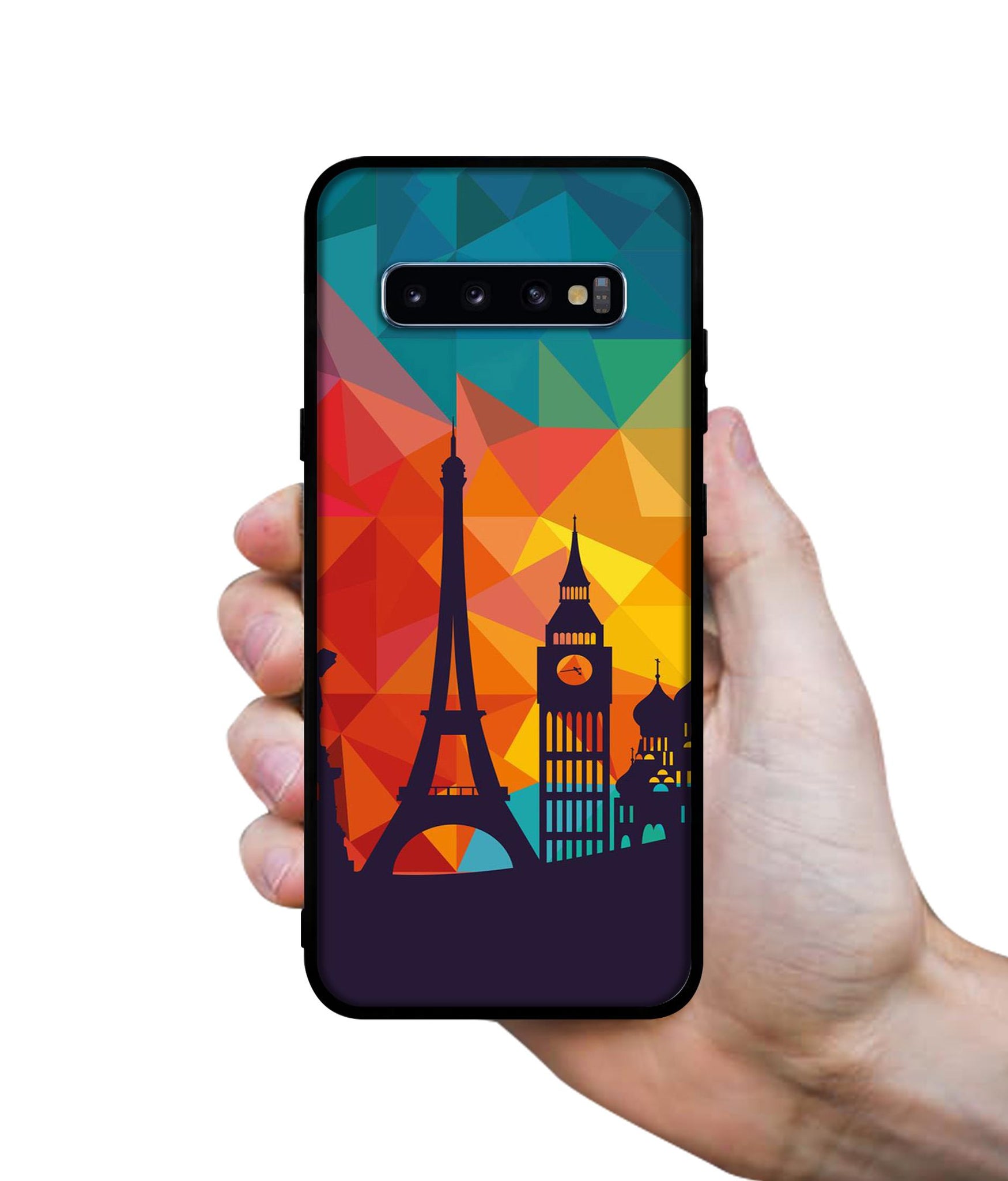 Colored Paris Designer 2D Printed Back Case Cover for Samsung Galaxy S10 Plus 4G