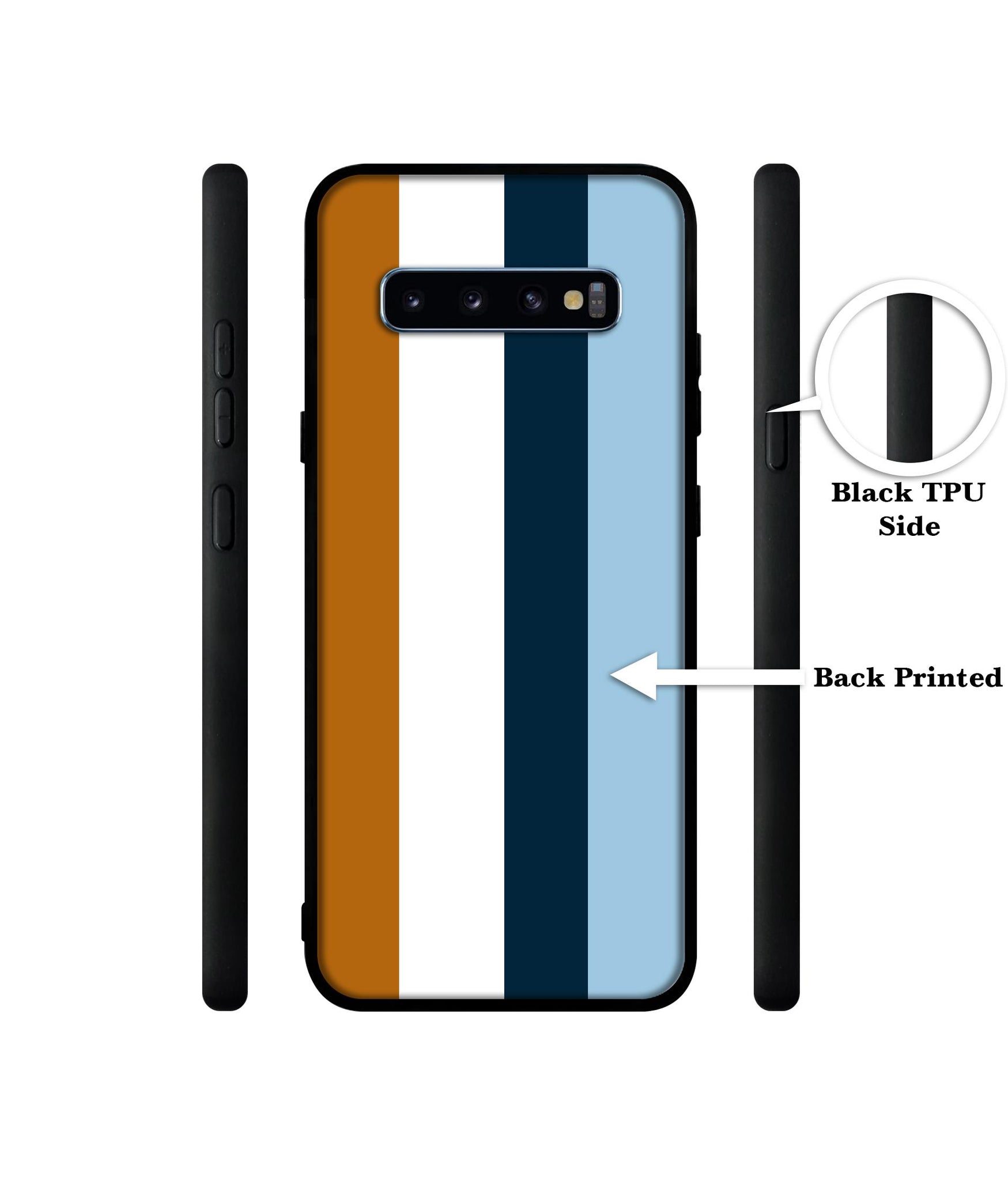 Color Stripes Designer 2D Printed Back Case Cover for Samsung Galaxy S10 Plus 4G
