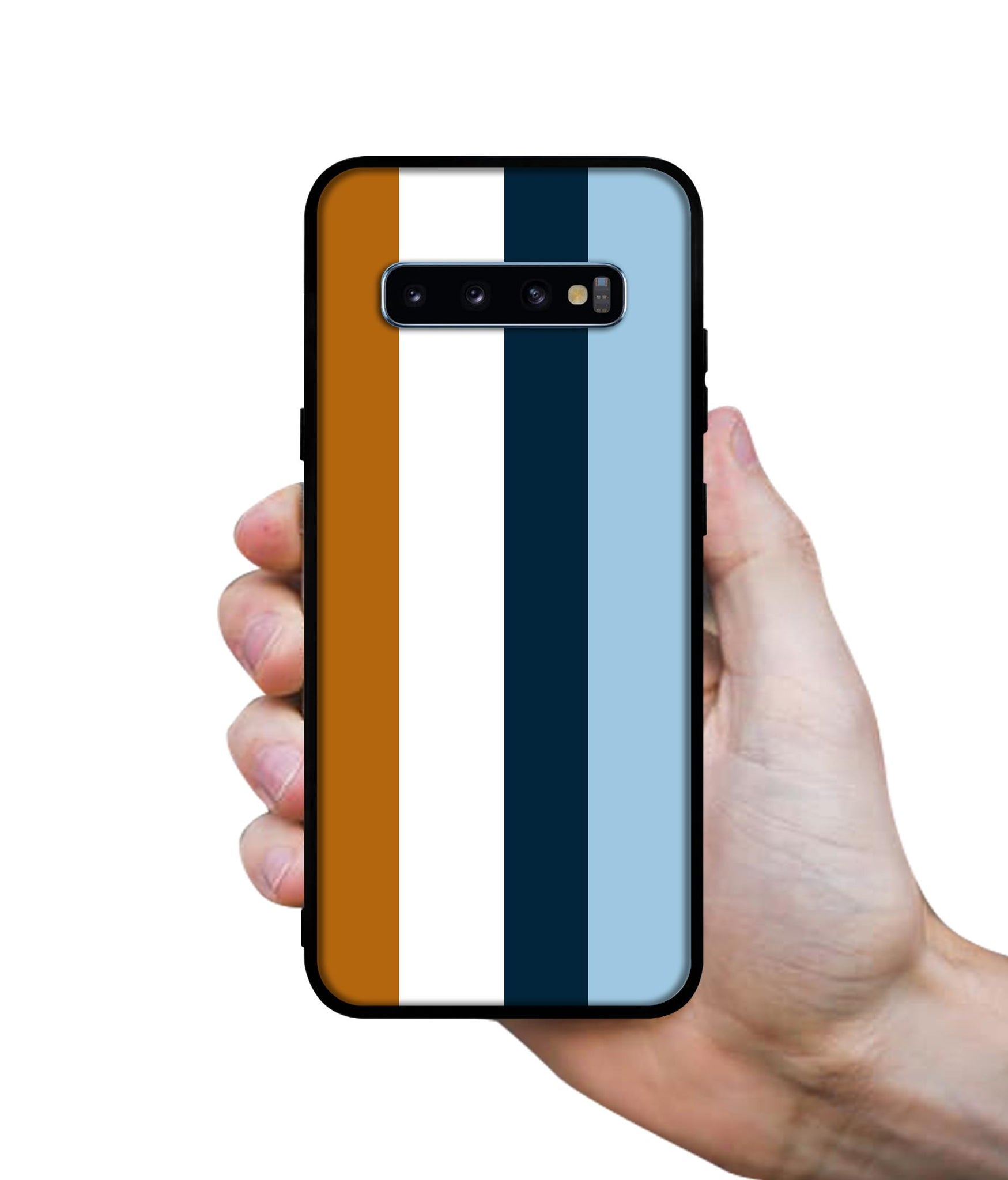 Color Stripes Designer 2D Printed Back Case Cover for Samsung Galaxy S10 Plus 4G