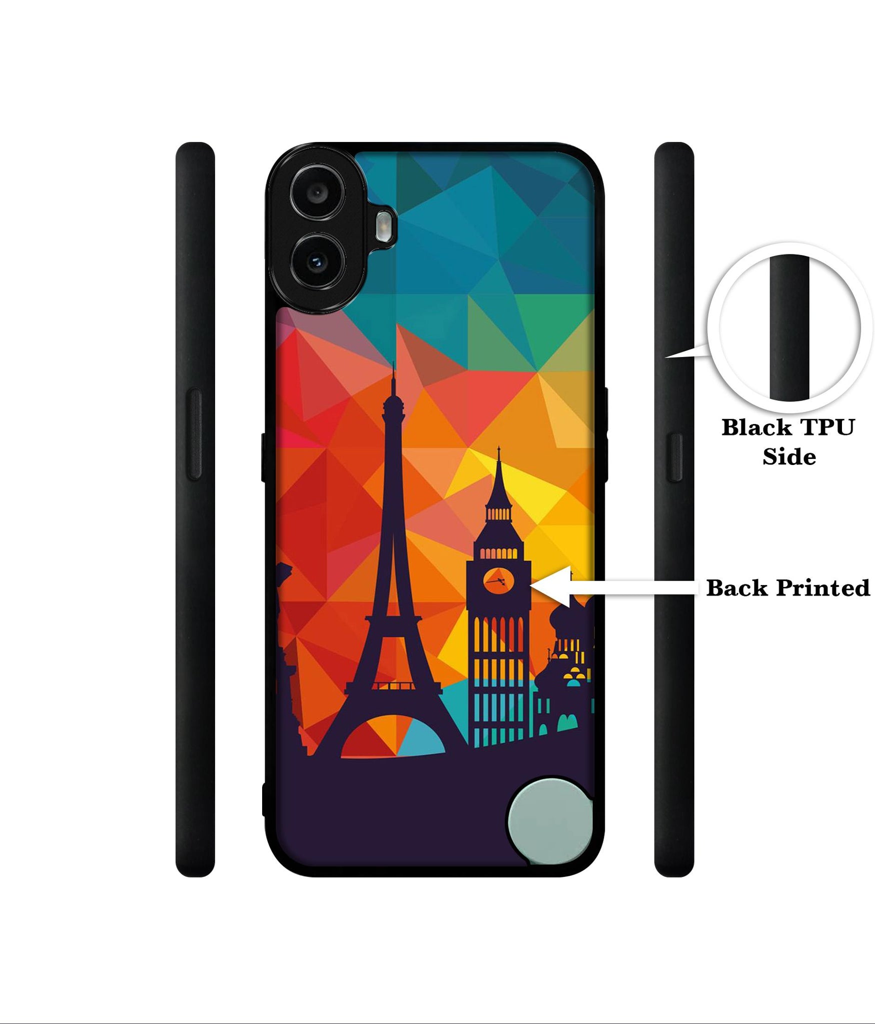 Colored Paris Designer 2D Printed Back Case Cover for CMF by Nothing Phone 1 5G