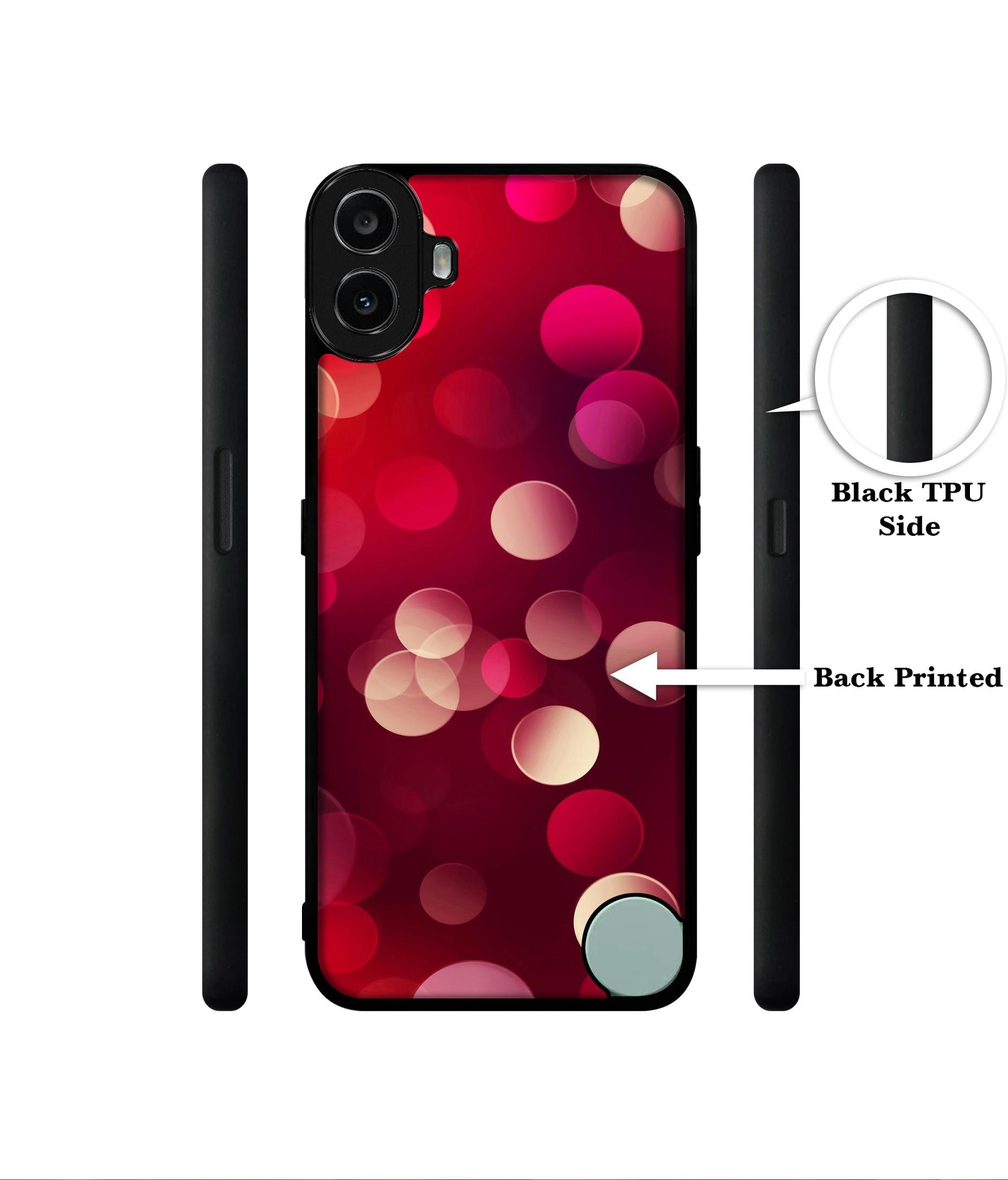 3D Circles Designer 2D Printed Back Case Cover for CMF by Nothing Phone 1 5G