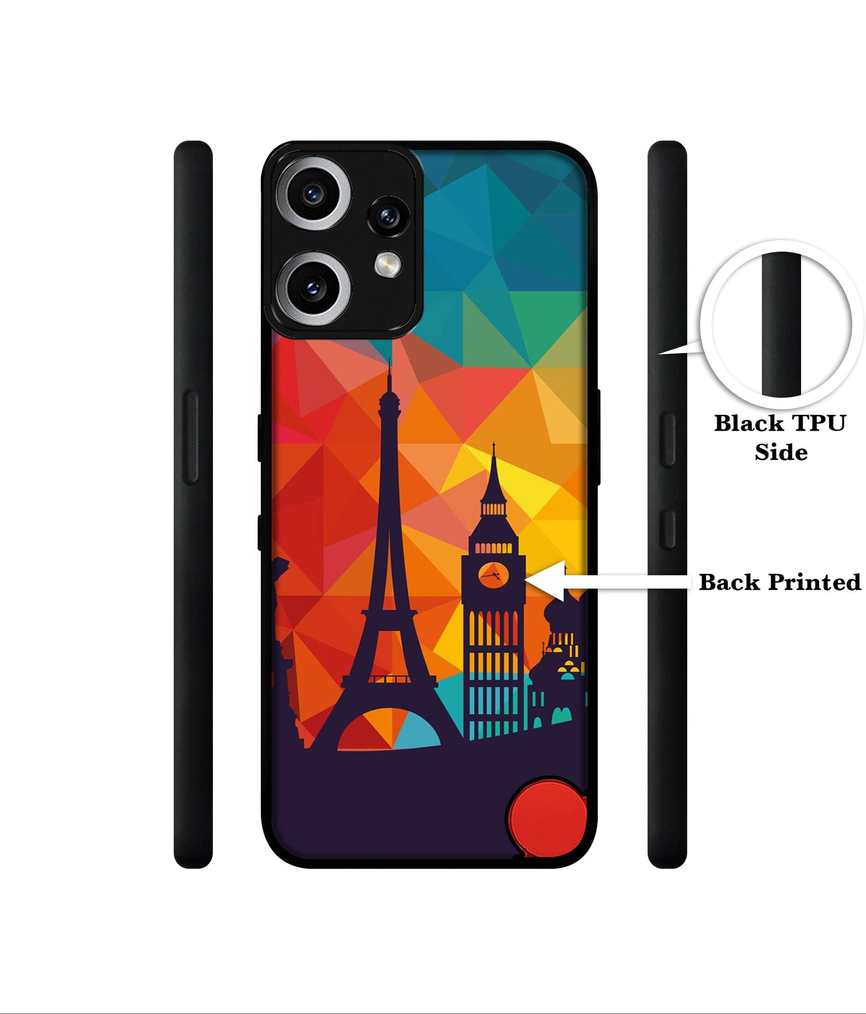 Colored Paris Designer 2D Printed Back Case Cover for CMF by Nothing Phone 2 Pro 5G