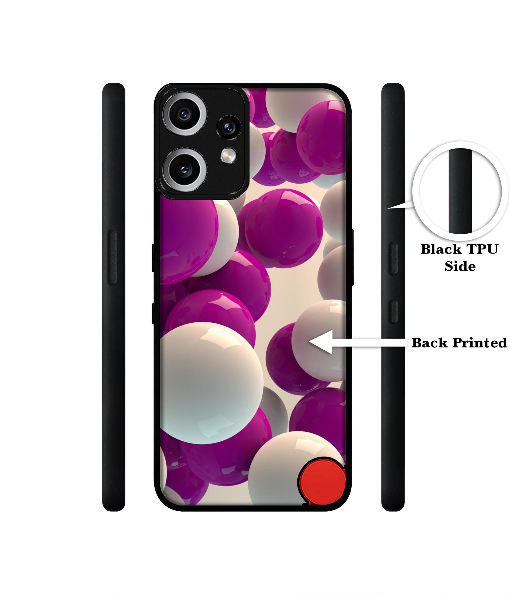 3D Balloons Designer 2D Printed Back Case Cover for CMF by Nothing Phone 2 Pro 5G