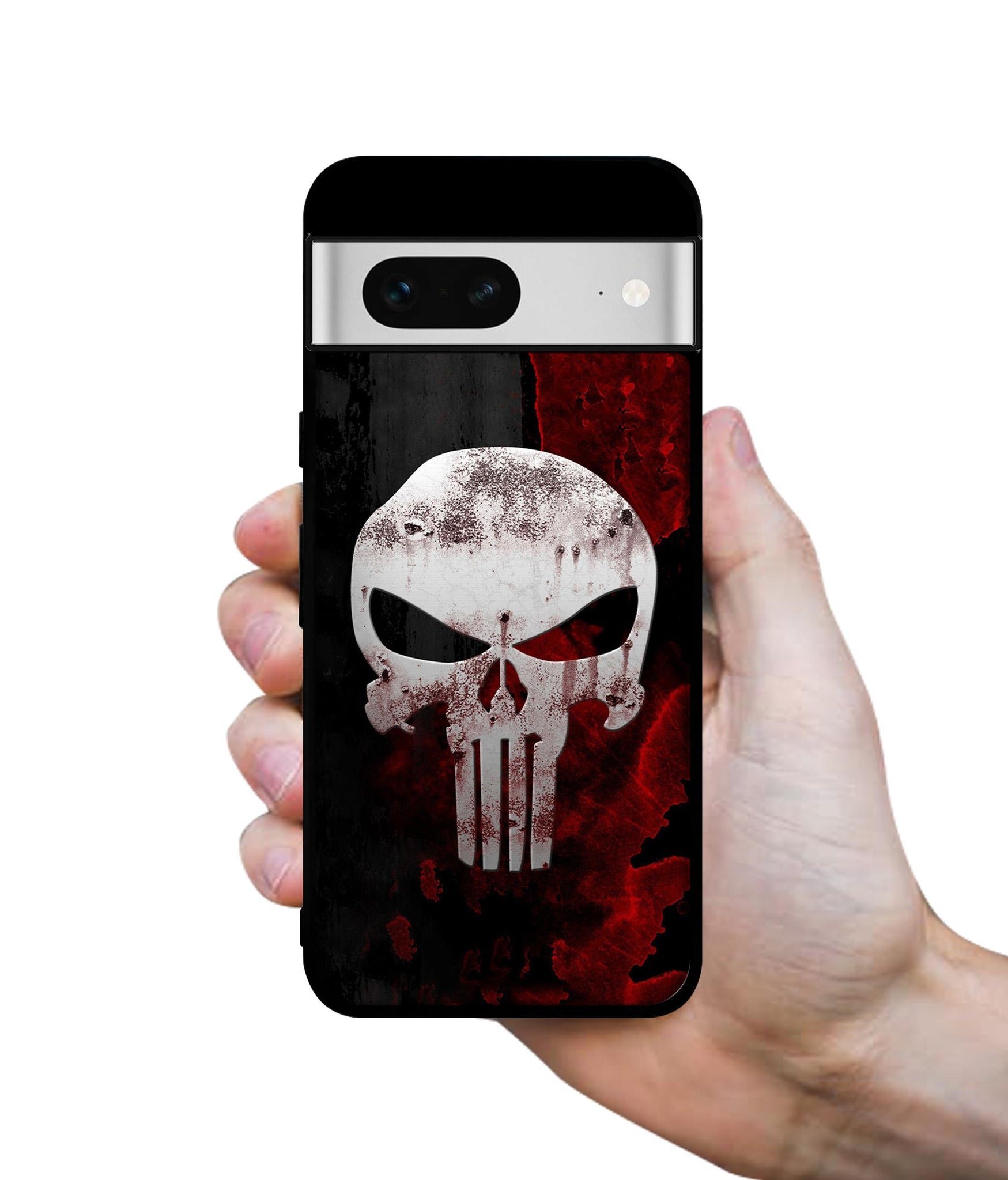 Punisher Skull Designer 2D Printed Back Case Cover for Google Pixel 7 5G