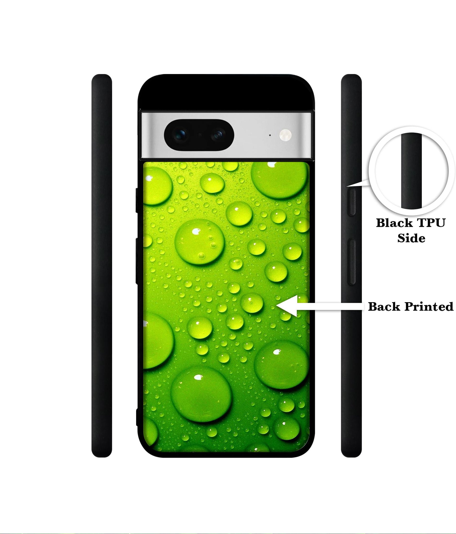 Green Bubbles Designer 2D Printed Back Case Cover for Google Pixel 7 5G