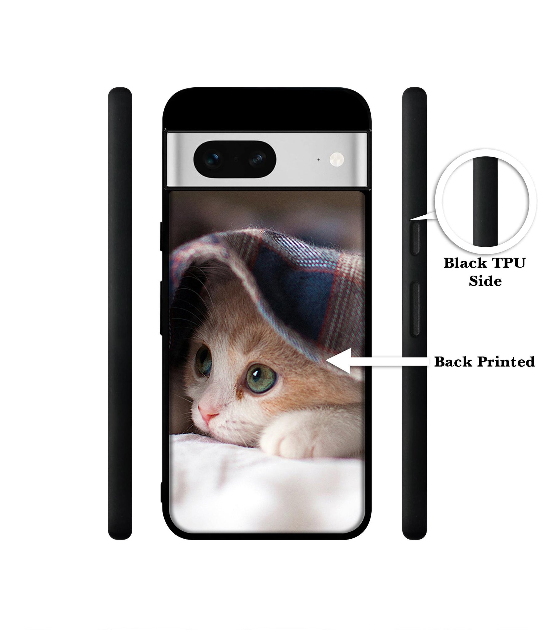 Sleepy Kitten Designer 2D Printed Back Case Cover for Google Pixel 7 5G