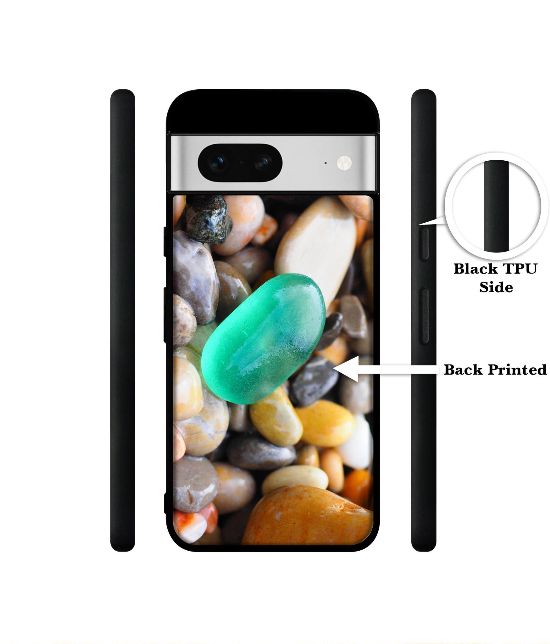 Sea Stones Designer 2D Printed Back Case Cover for Google Pixel 7 5G