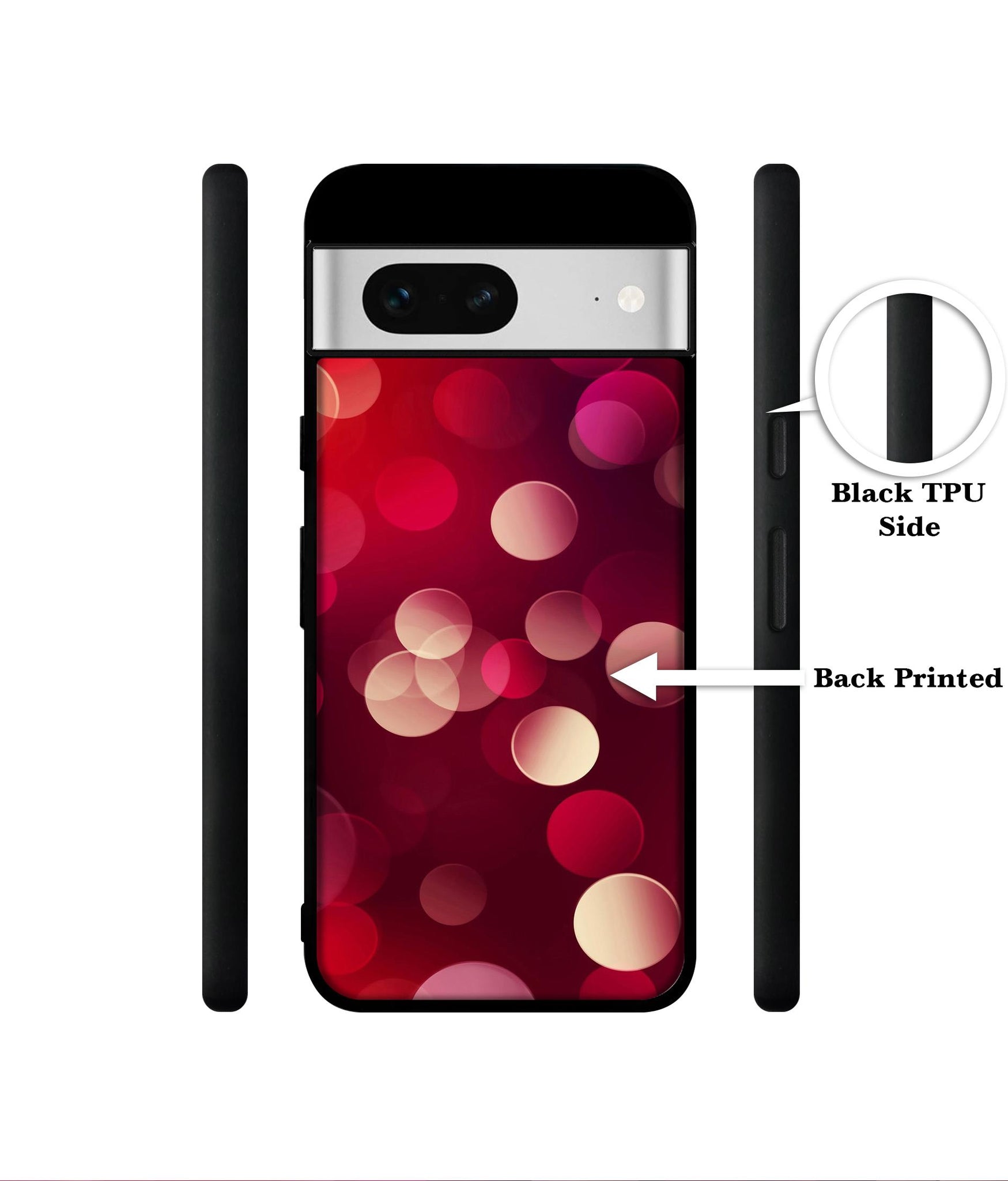 3D Circles Designer 2D Printed Back Case Cover for Google Pixel 7 5G