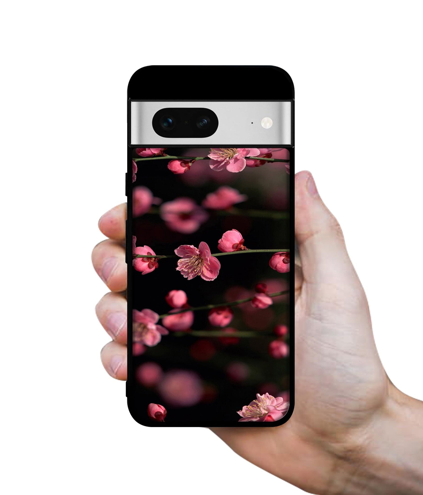 Pink Flowers Designer 2D Printed Back Case Cover for Google Pixel 7 5G