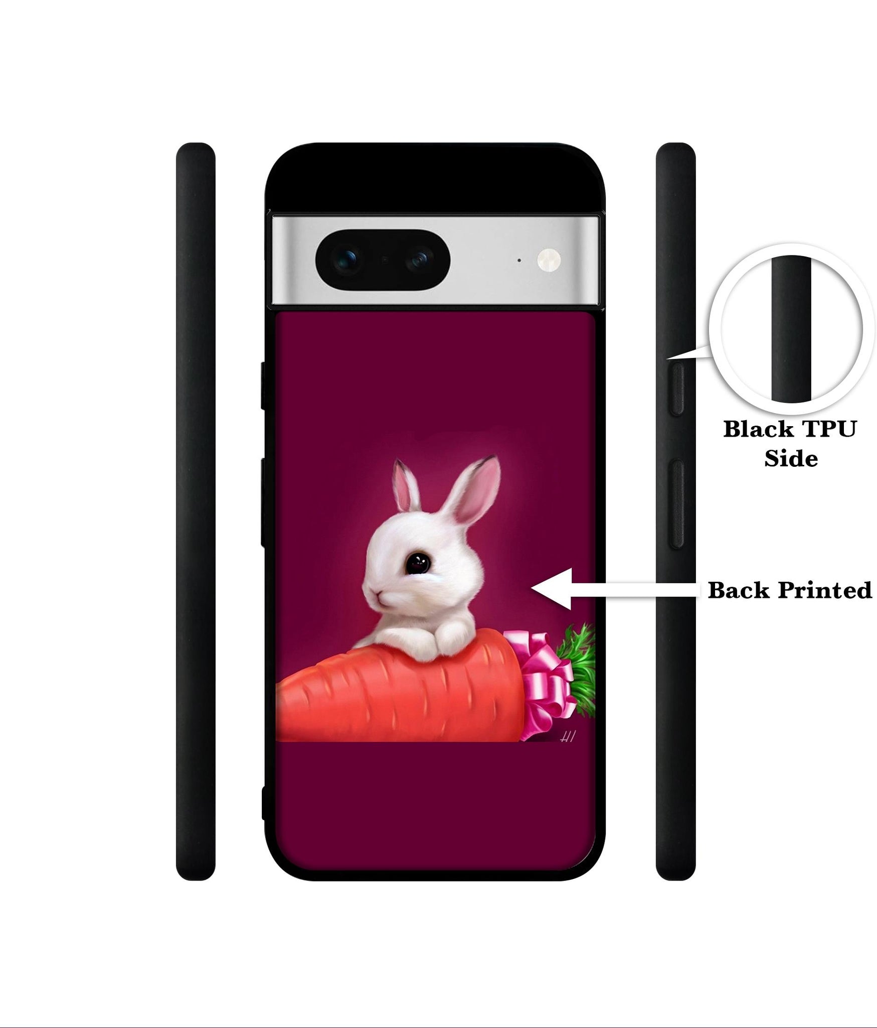Bunny With Carrot Designer 2D Printed Back Case Cover for Google Pixel 7 5G