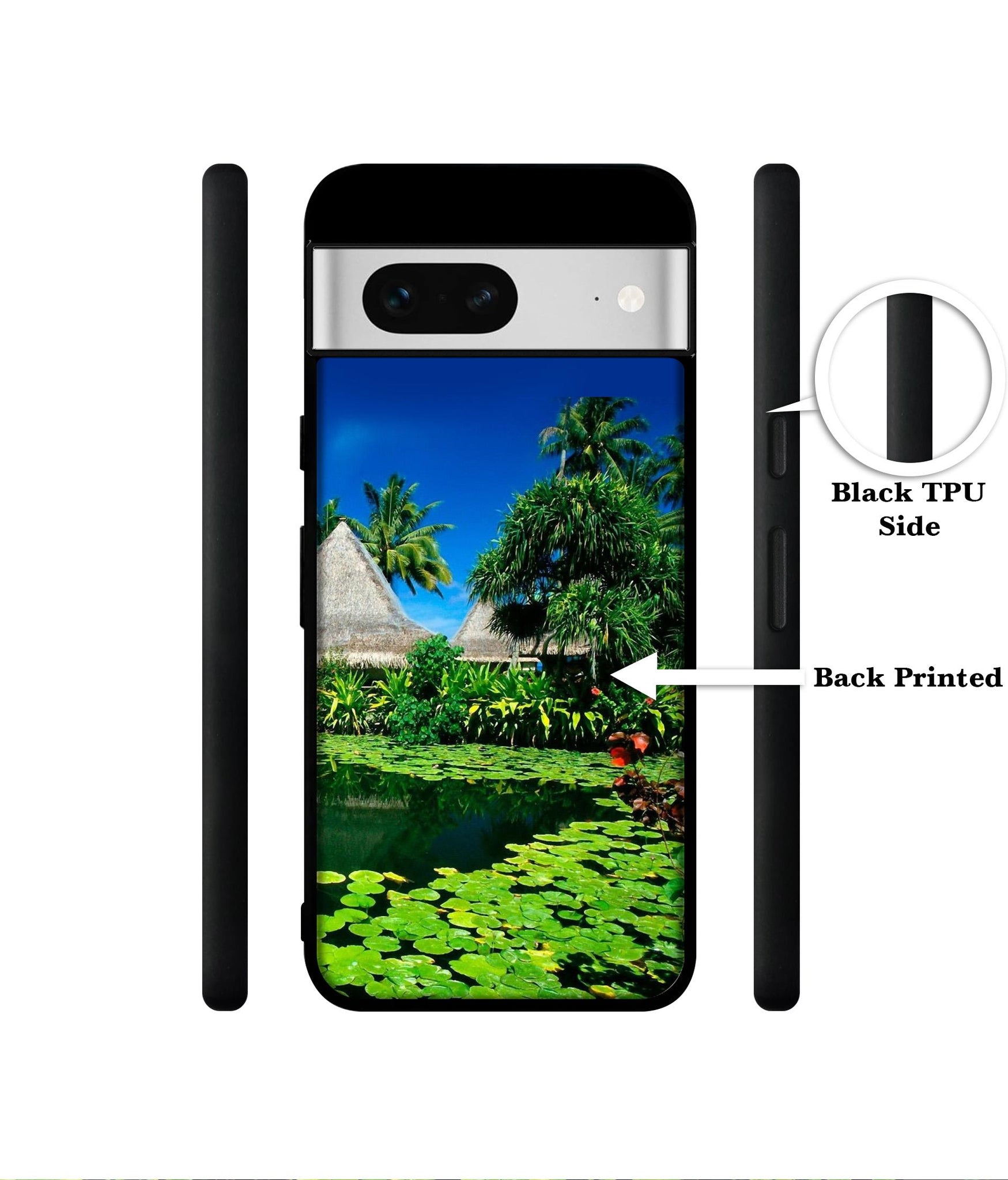 Tropics Water Designer 2D Printed Back Case Cover for Google Pixel 7 5G