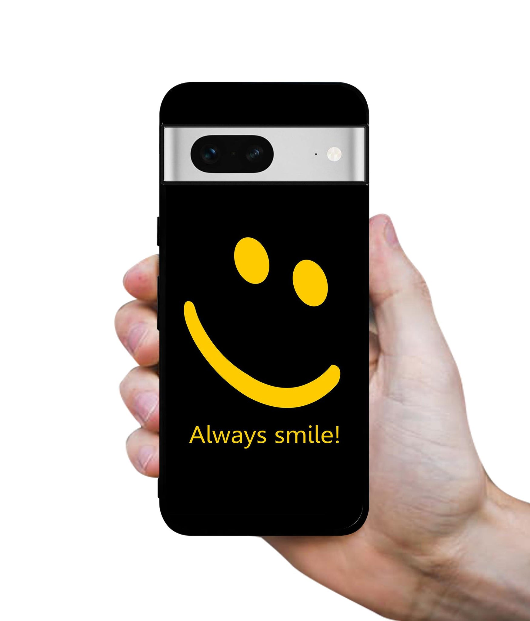 Always Smile Quote Designer 2D Printed Back Case Cover for Google Pixel 7 5G