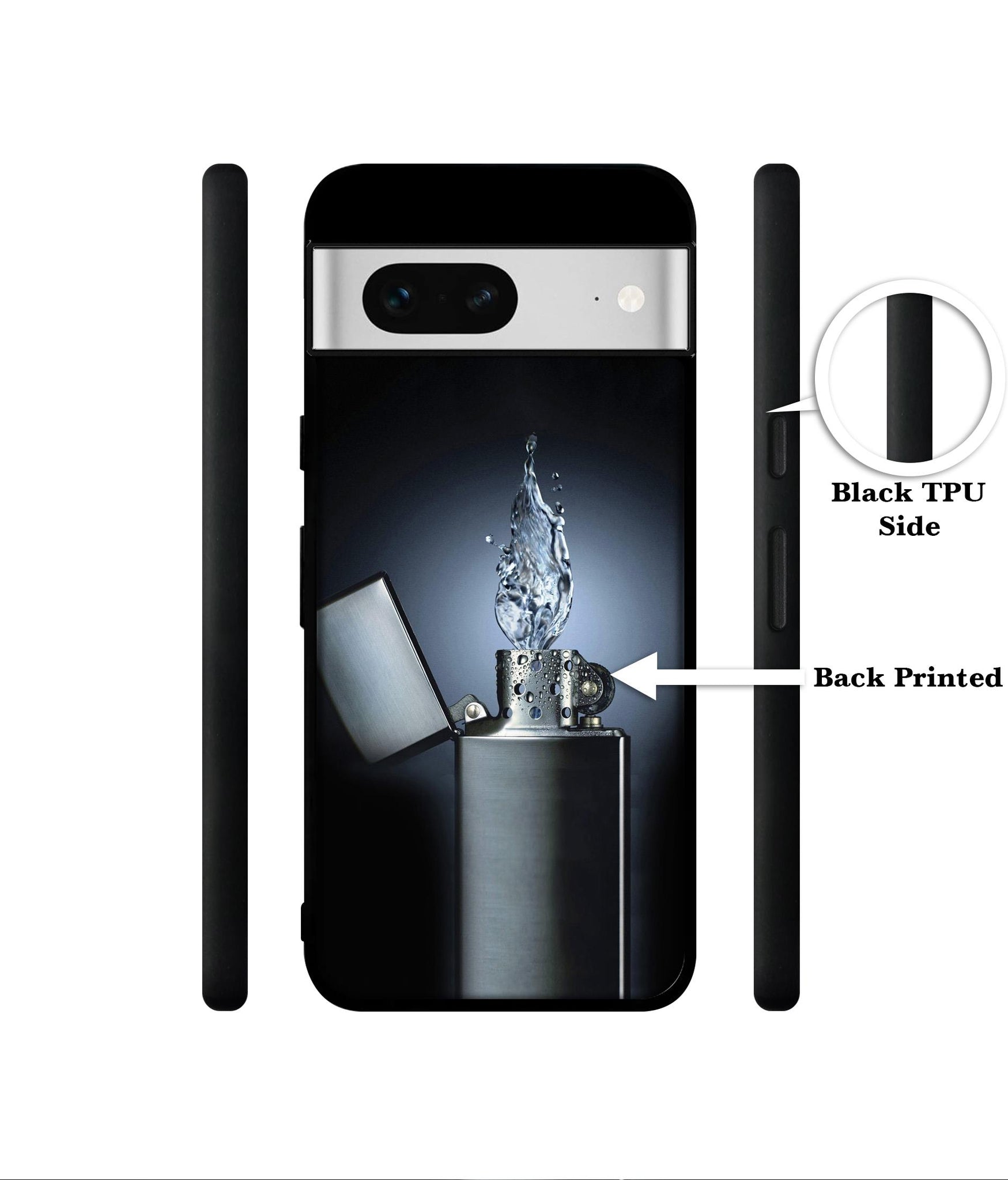 Water Lighter Designer 2D Printed Back Case Cover for Google Pixel 7 5G
