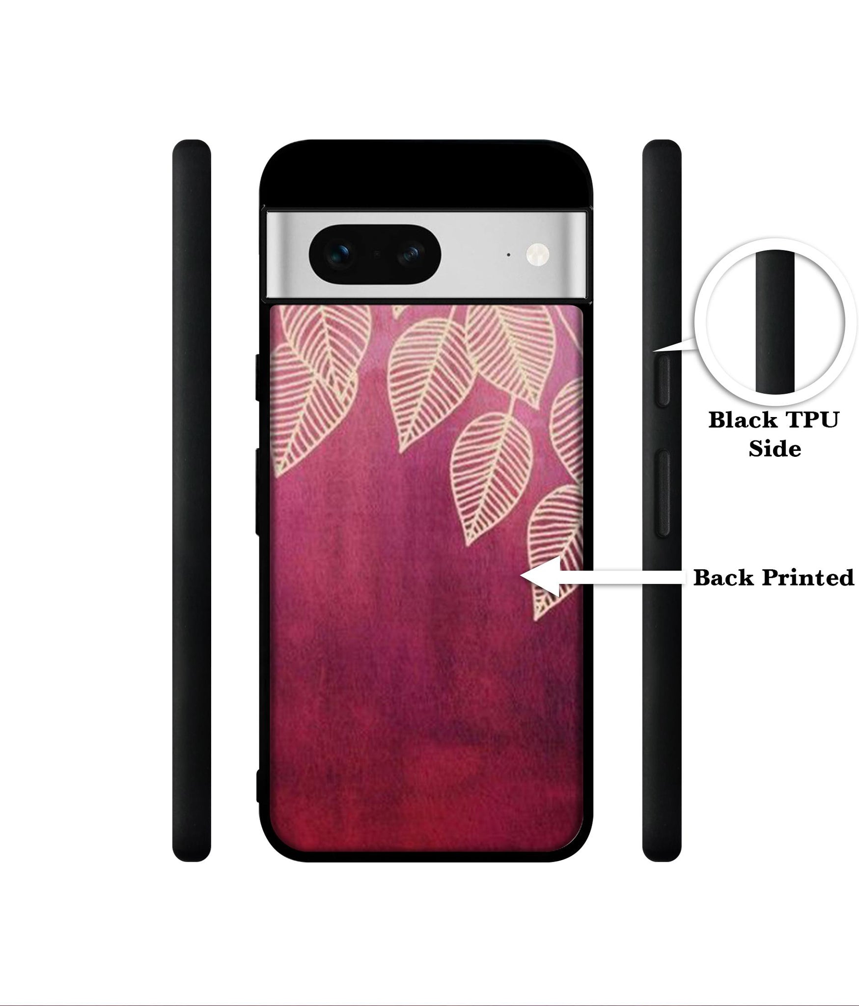 Leaf Pattern Designer 2D Printed Back Case Cover for Google Pixel 7 5G