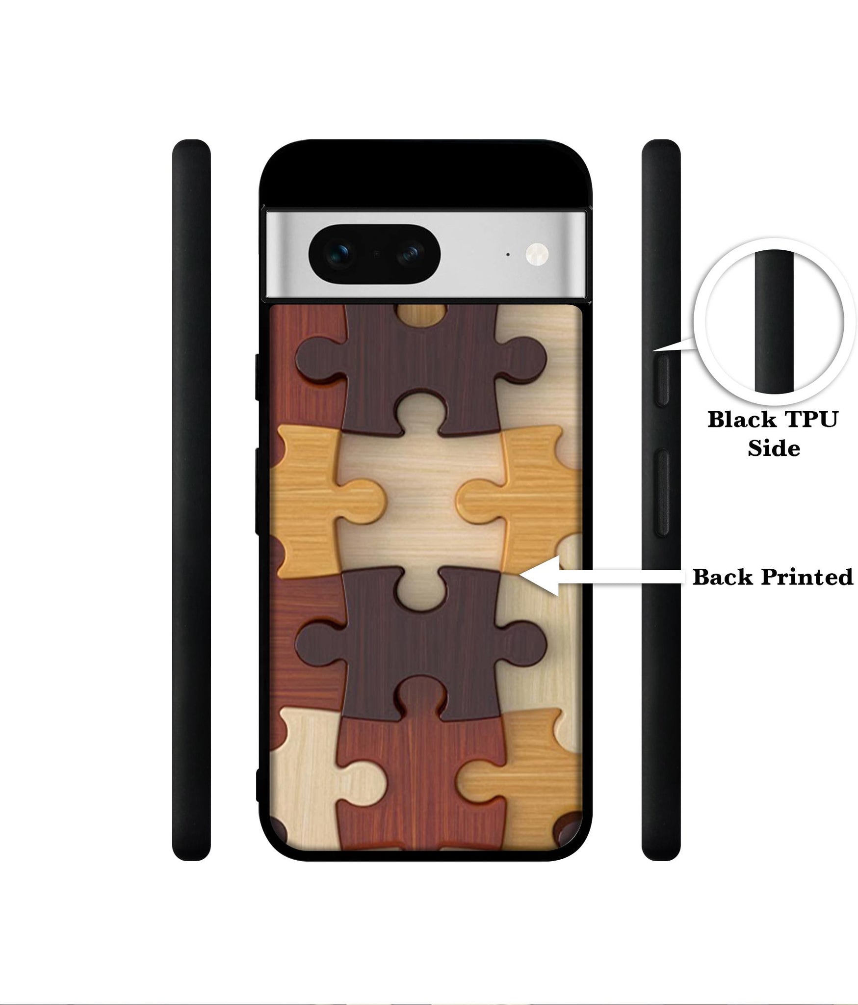 Puzzle Pattern Designer 2D Printed Back Case Cover for Google Pixel 7 5G