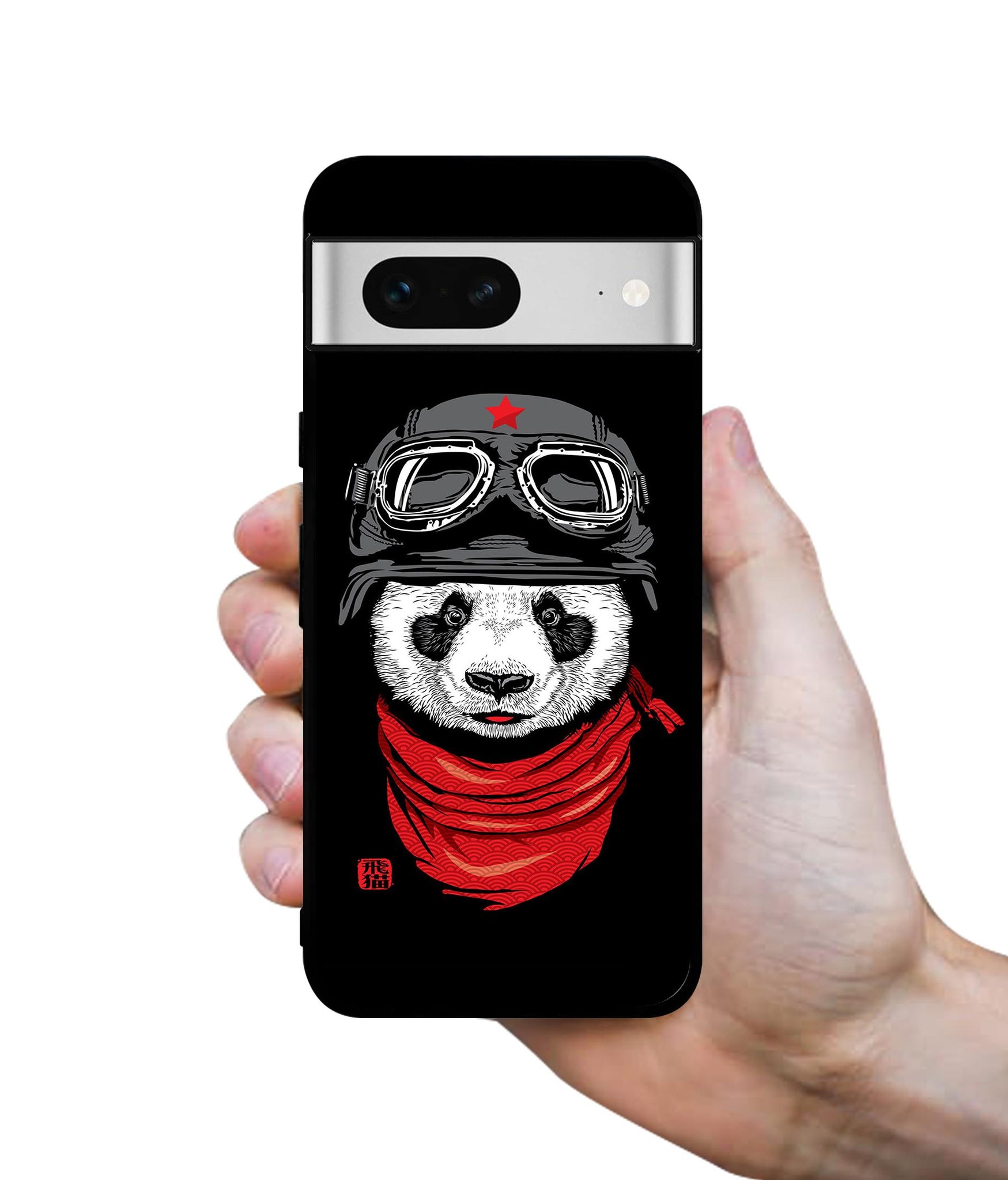 Biker Panda Designer 2D Printed Back Case Cover for Google Pixel 7 5G