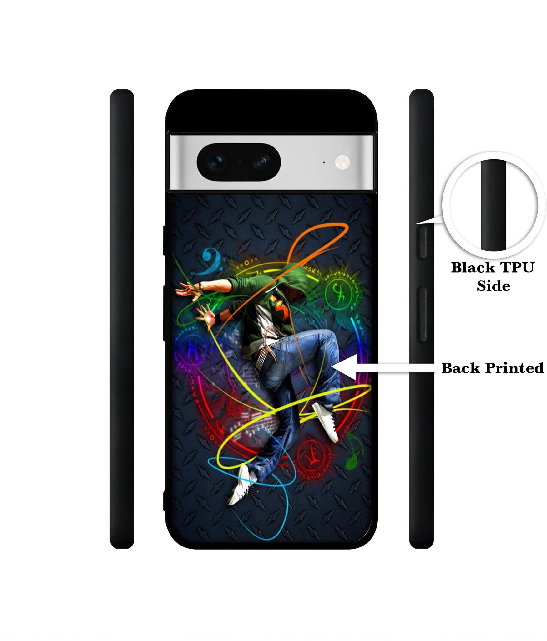 Boy With Music Designer 2D Printed Back Case Cover for Google Pixel 7 5G