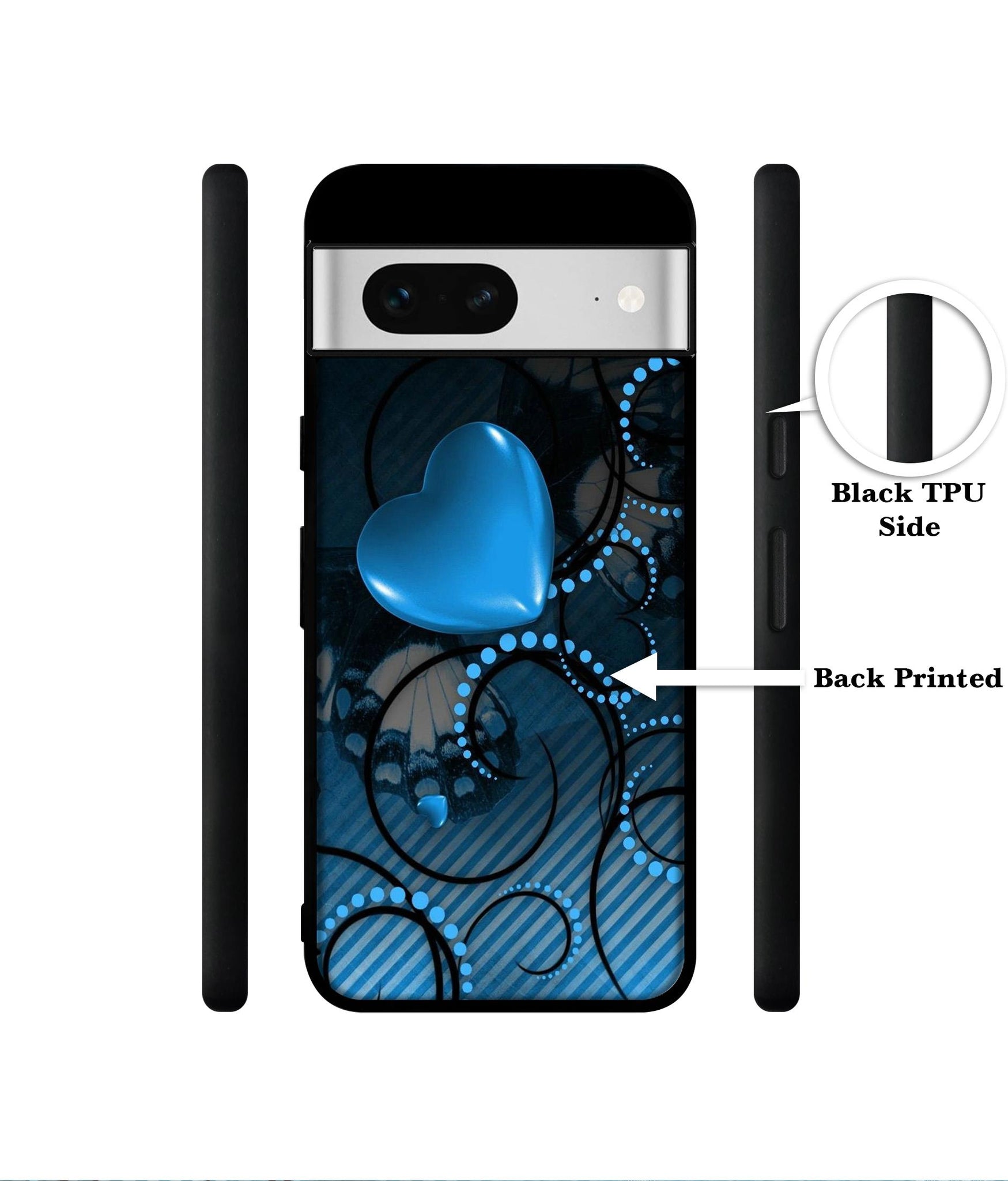 Hart Designer 2D Printed Back Case Cover for Google Pixel 7 5G