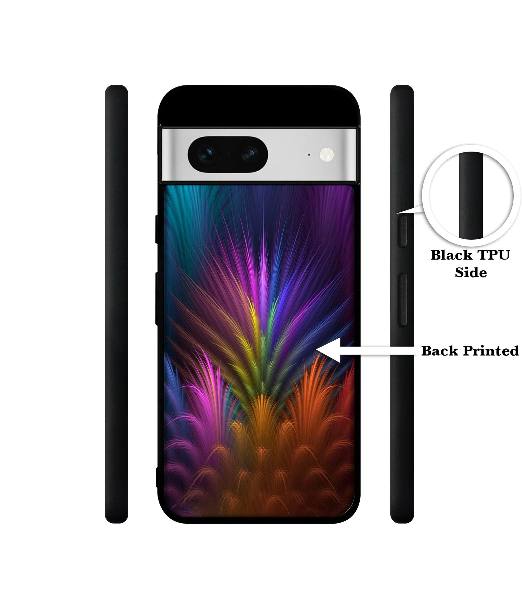 Multicoloured Designer 2D Printed Back Case Cover for Google Pixel 7 5G