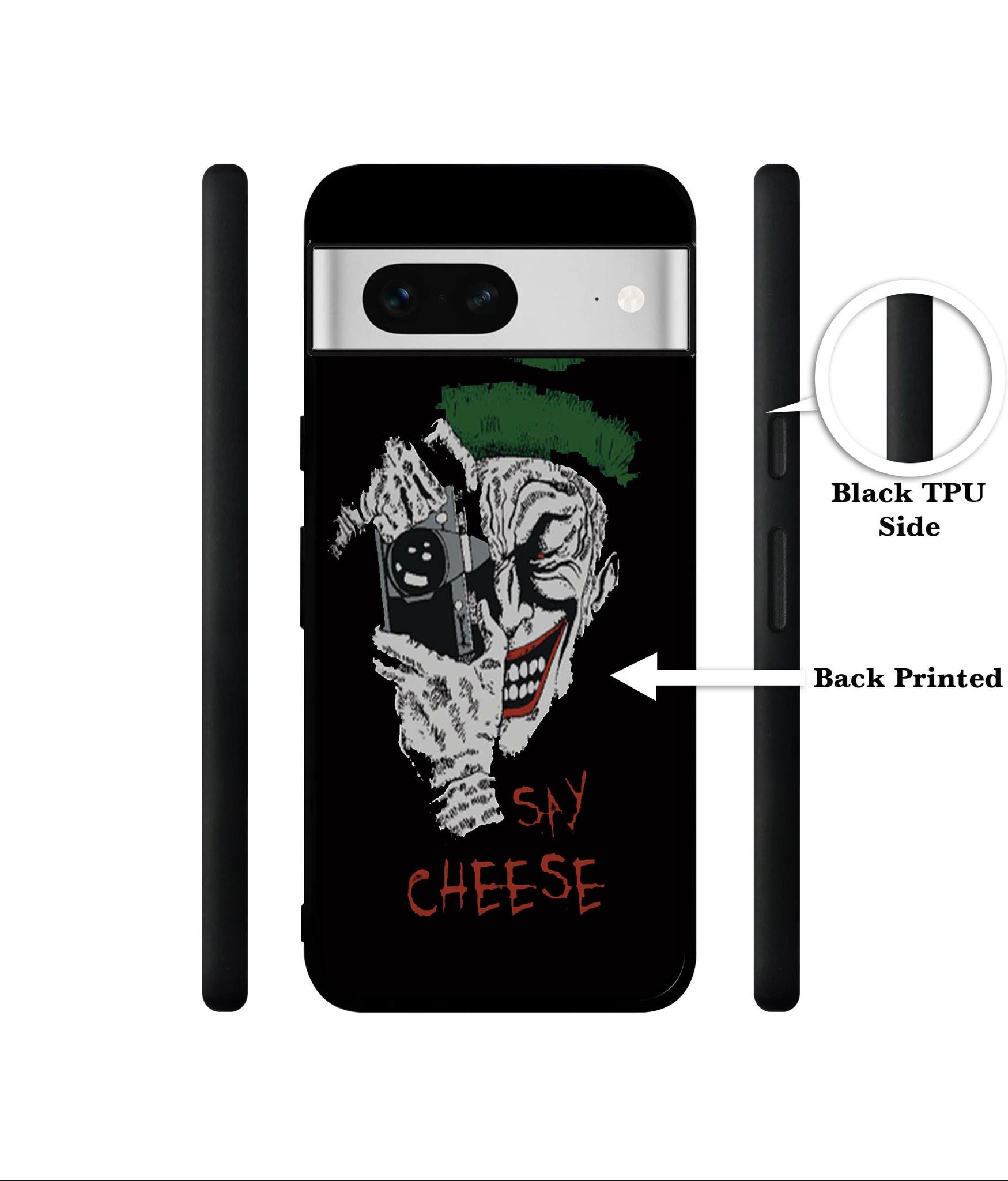 Joker Say Cheese Designer 2D Printed Back Case Cover for Google Pixel 7 5G