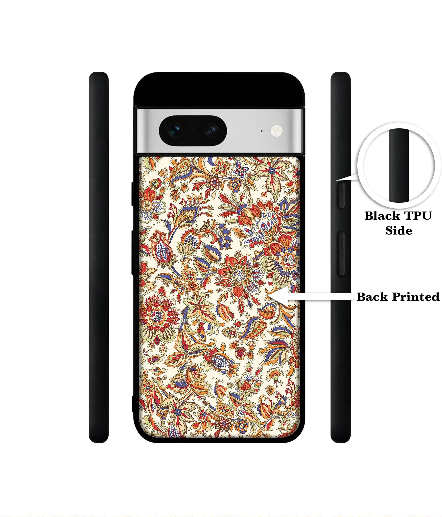 Floral Designer 2D Printed Back Case Cover for Google Pixel 7 5G