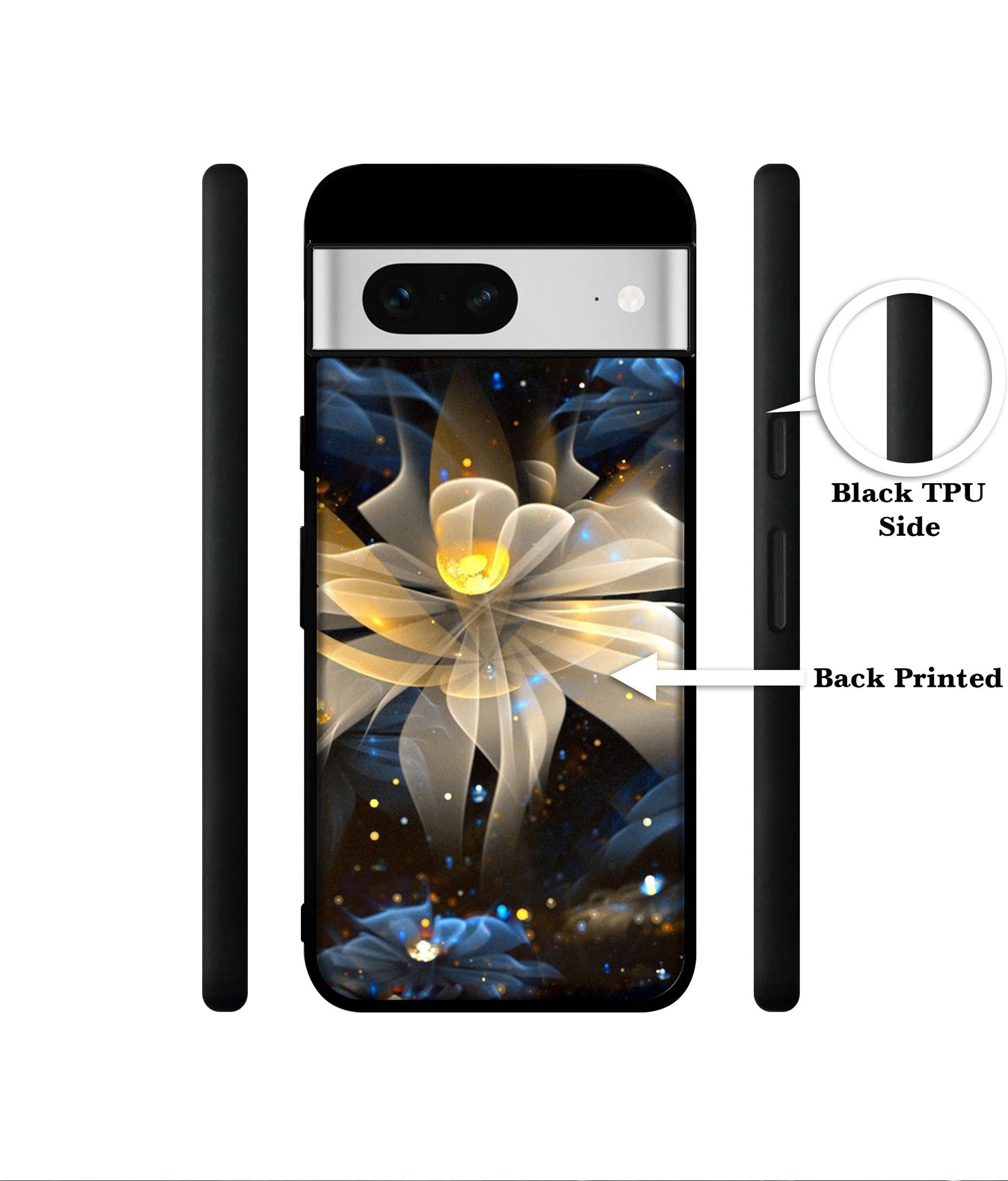 Art Flower Designer 2D Printed Back Case Cover for Google Pixel 7 5G