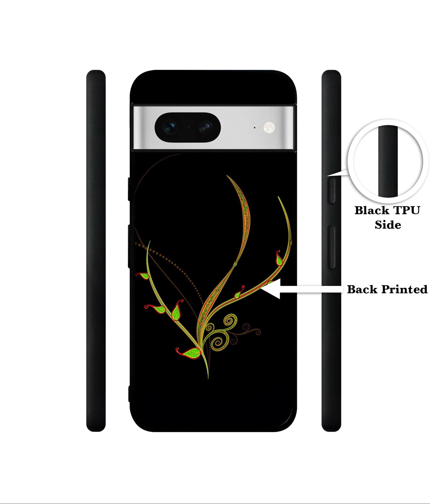 Yellow Pattern Designer 2D Printed Back Case Cover for Google Pixel 7 5G