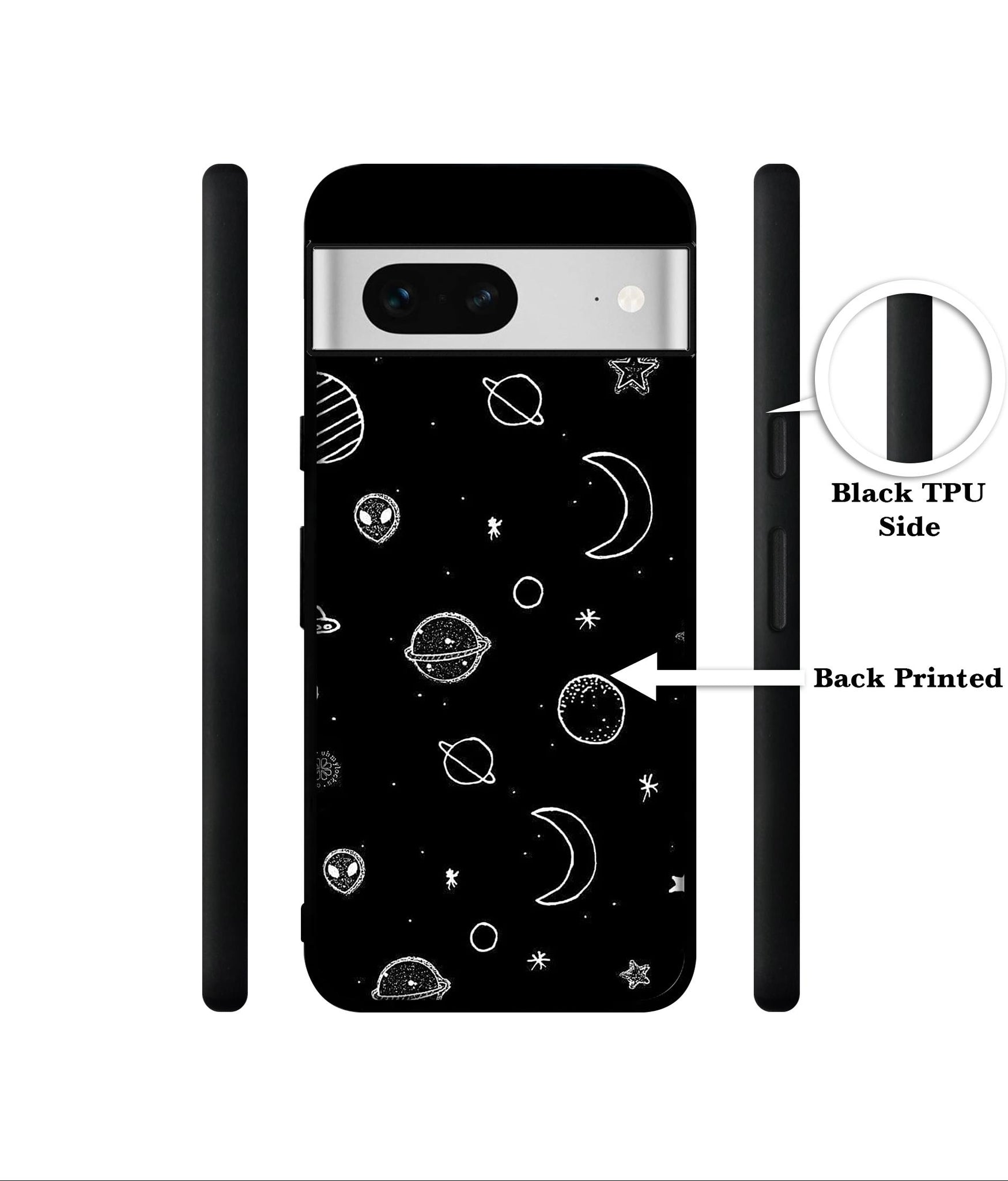 Space Stars Universe Designer 2D Printed Back Case Cover for Google Pixel 7 5G