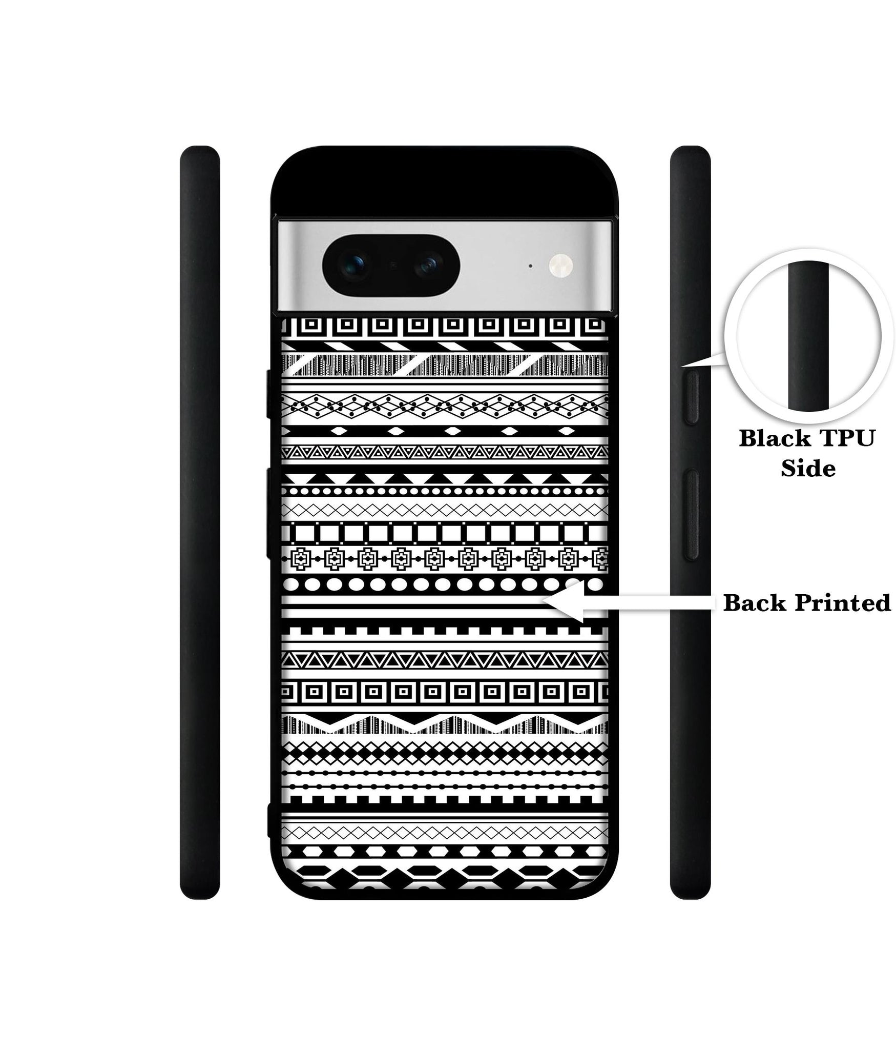 Black & White Patterns Designer 2D Printed Back Case Cover for Google Pixel 7 5G