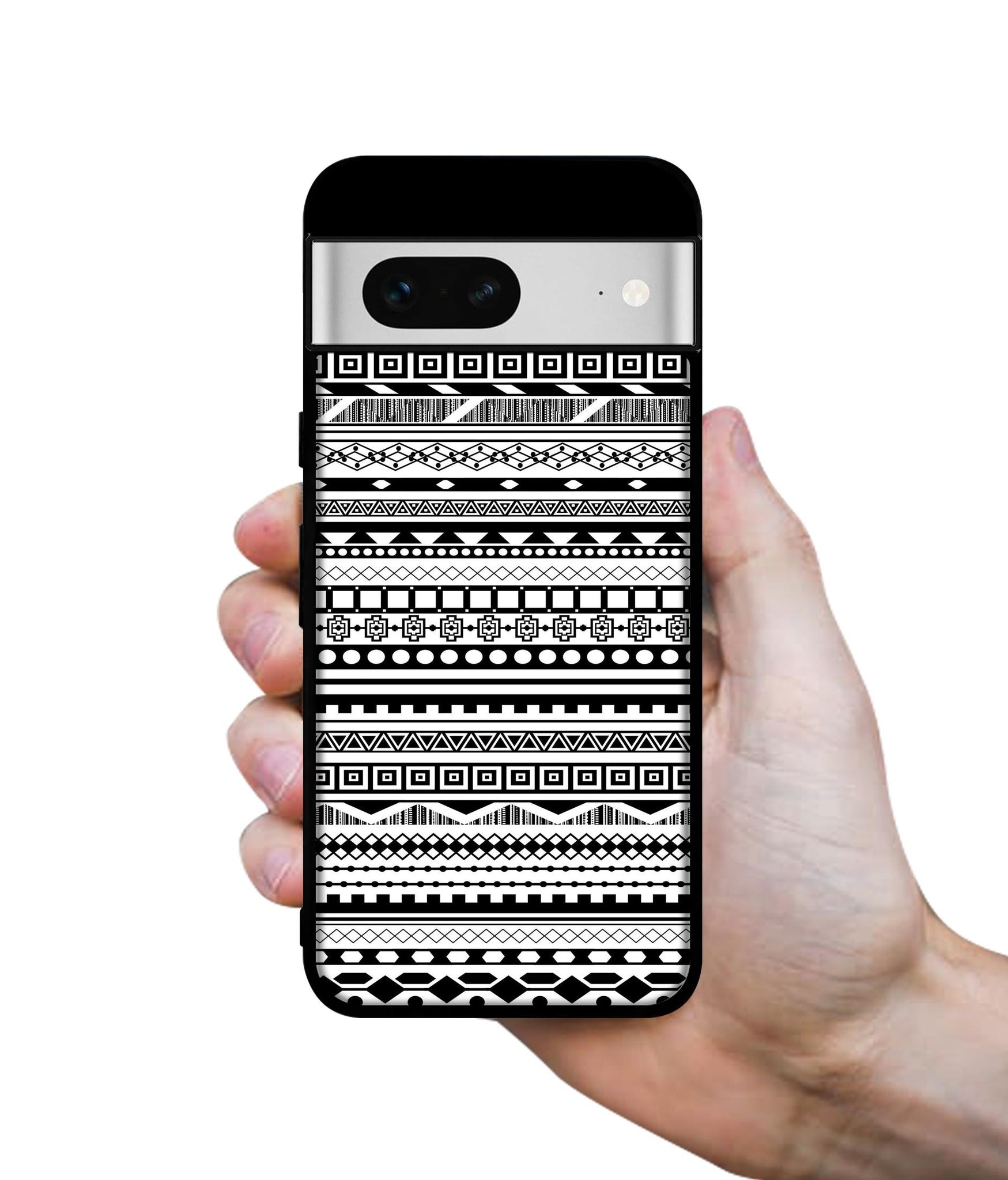 Black & White Patterns Designer 2D Printed Back Case Cover for Google Pixel 7 5G