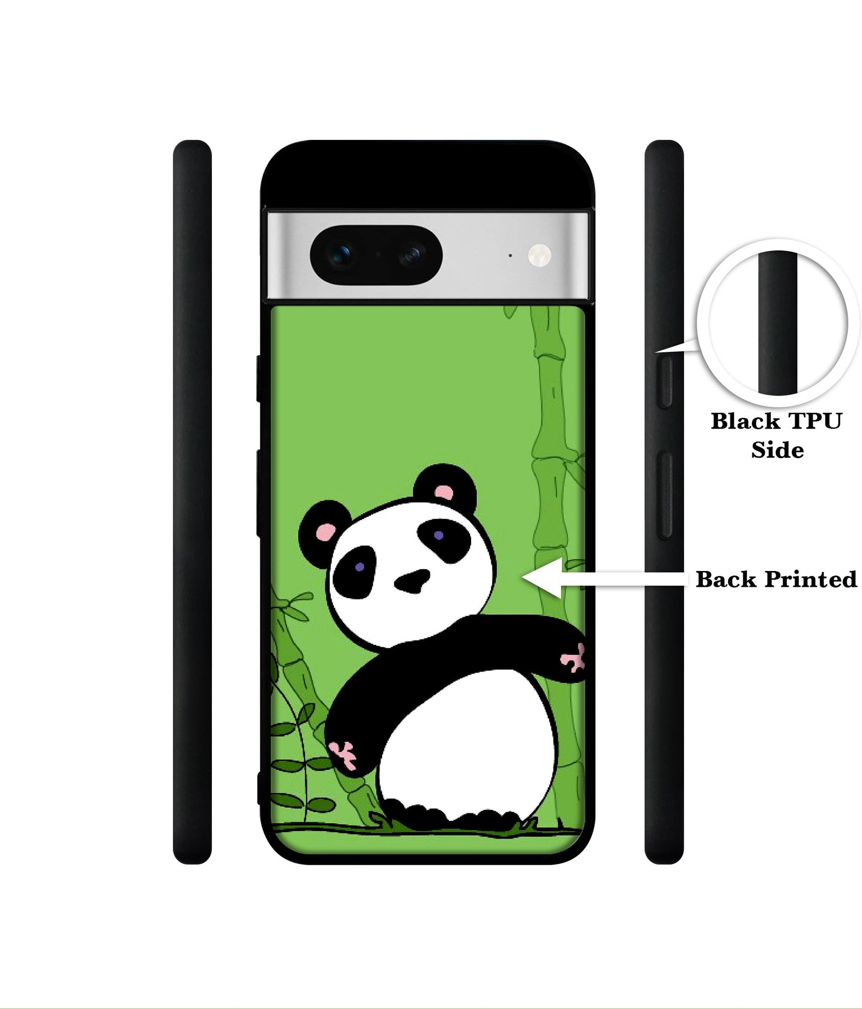Panda with Bamboo Designer 2D Printed Back Case Cover for Google Pixel 7 5G