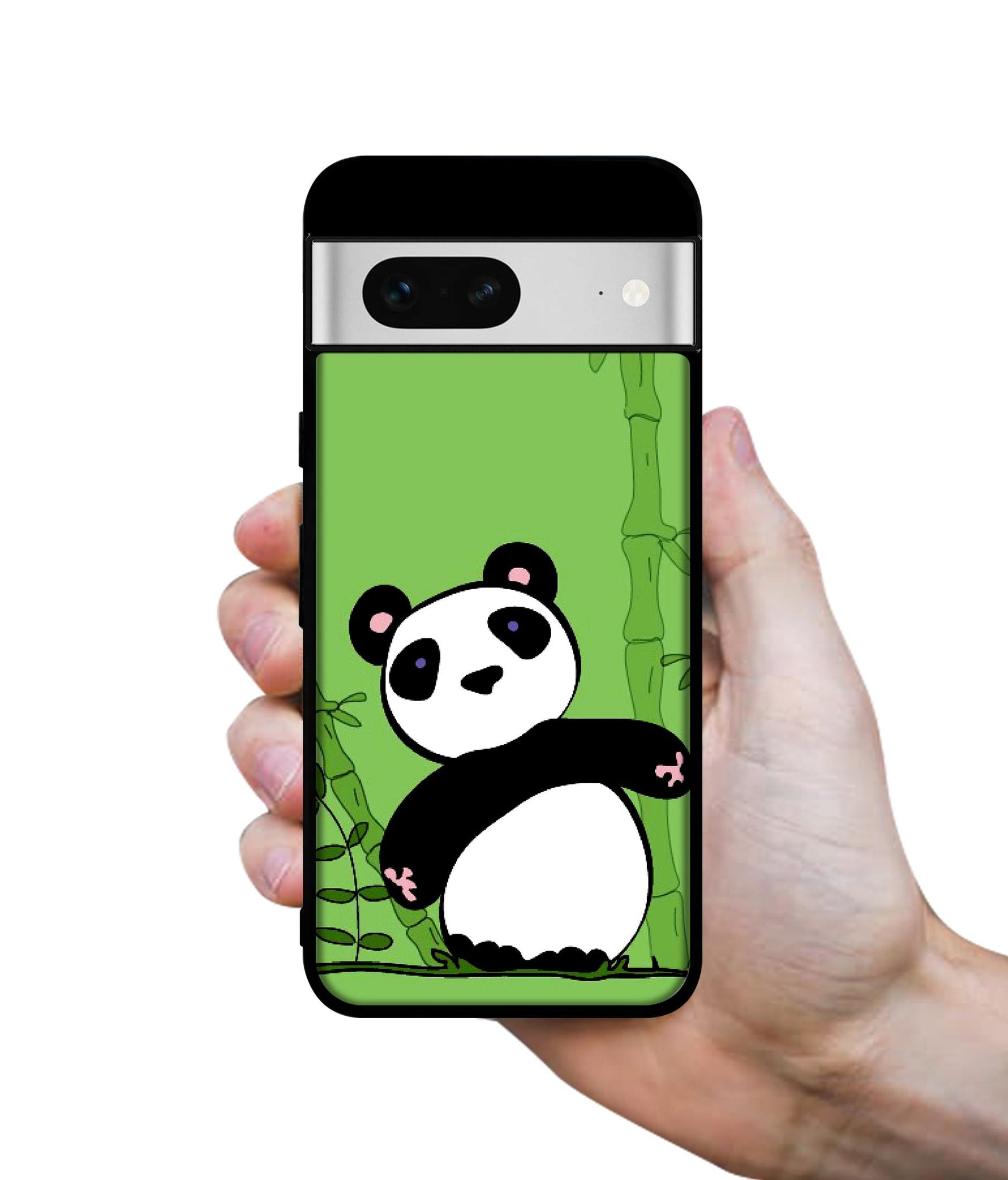 Panda with Bamboo Designer 2D Printed Back Case Cover for Google Pixel 7 5G